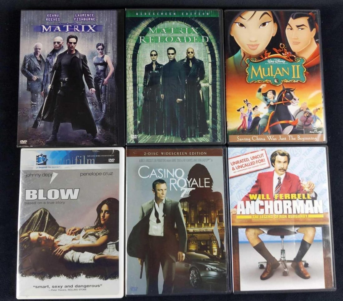 Six Comedy DVD Animated Action Mulan James Bond (1 of 4)