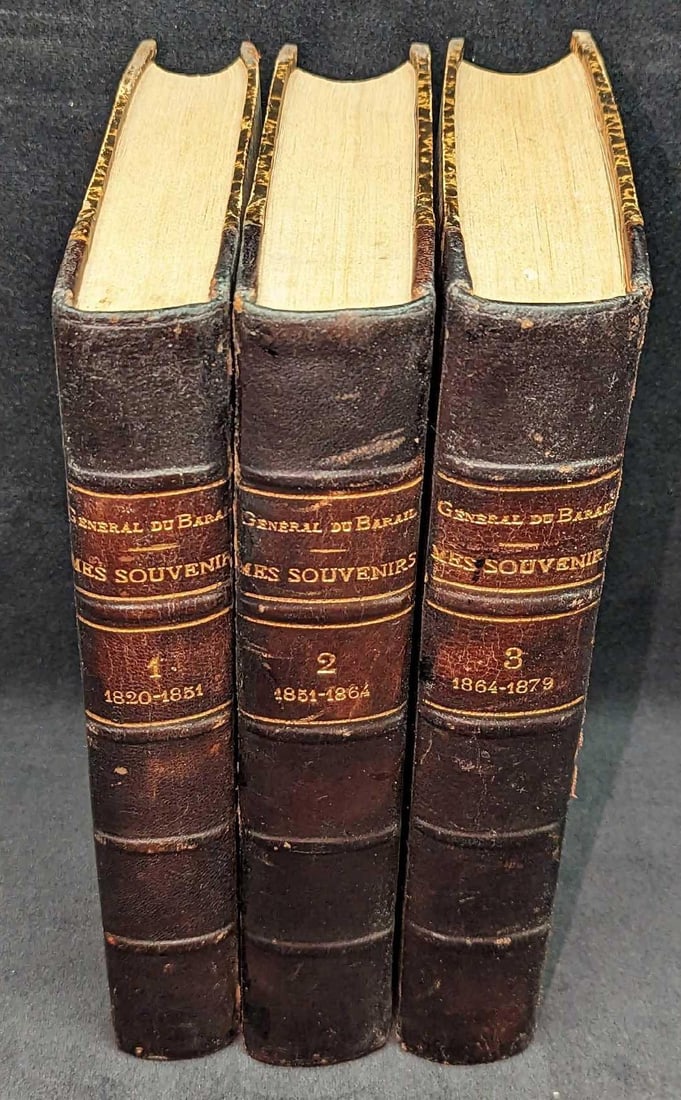 3 Volumes General Du Barail Mes Souvenirs Hardcovers