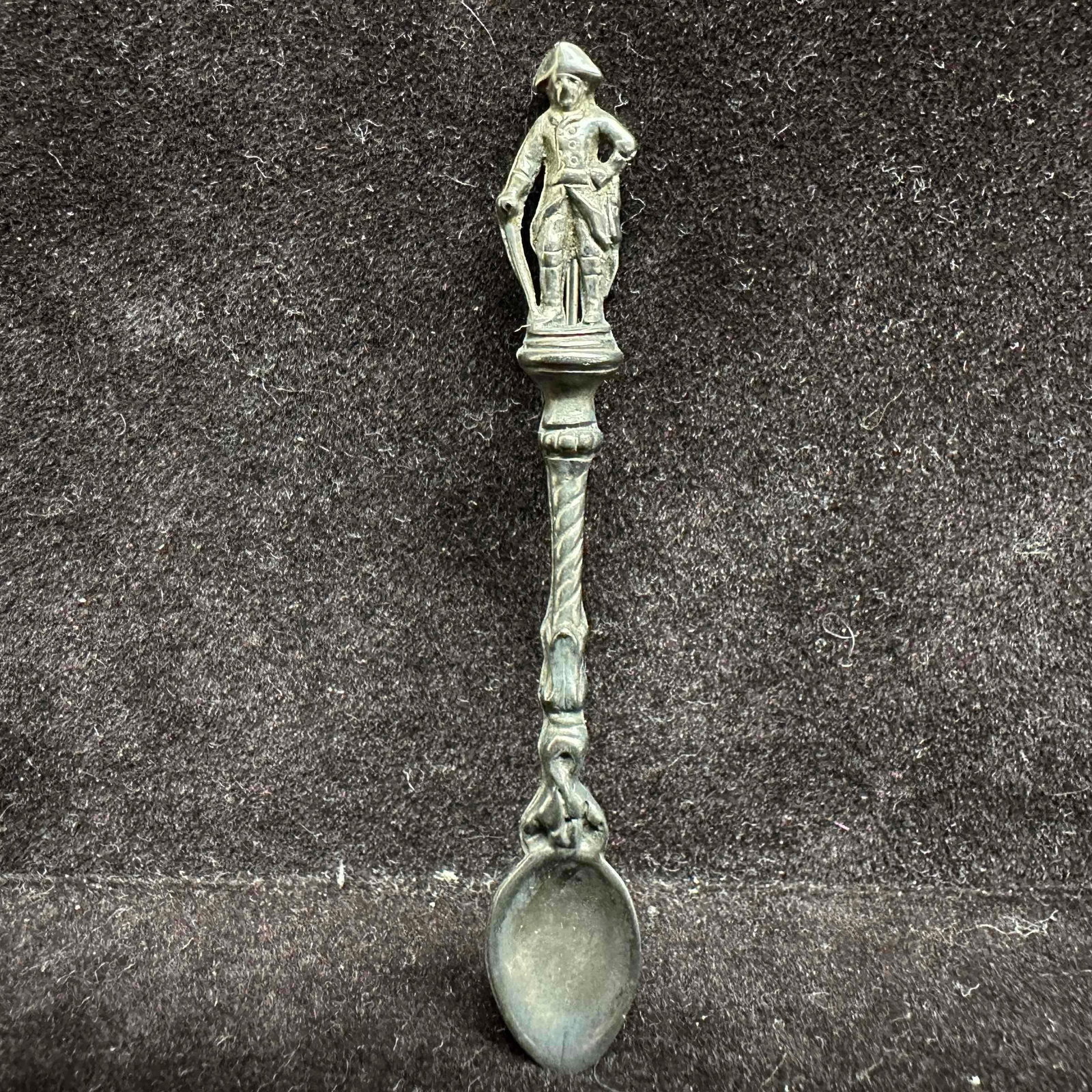 Napoleon Sterling Silver Spoon Pin Brooch: This item is in good pre-owned, previously used/displayed condition with noticeable light wear, and surface scratches. Please reference all photos for full details. This piece of jewelry has been test
