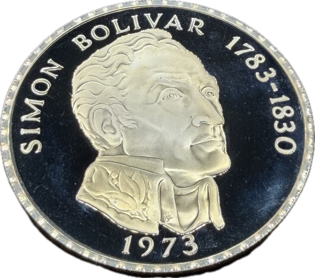 1973 Panama 20 Balboa Sterling Silver Proof Coin