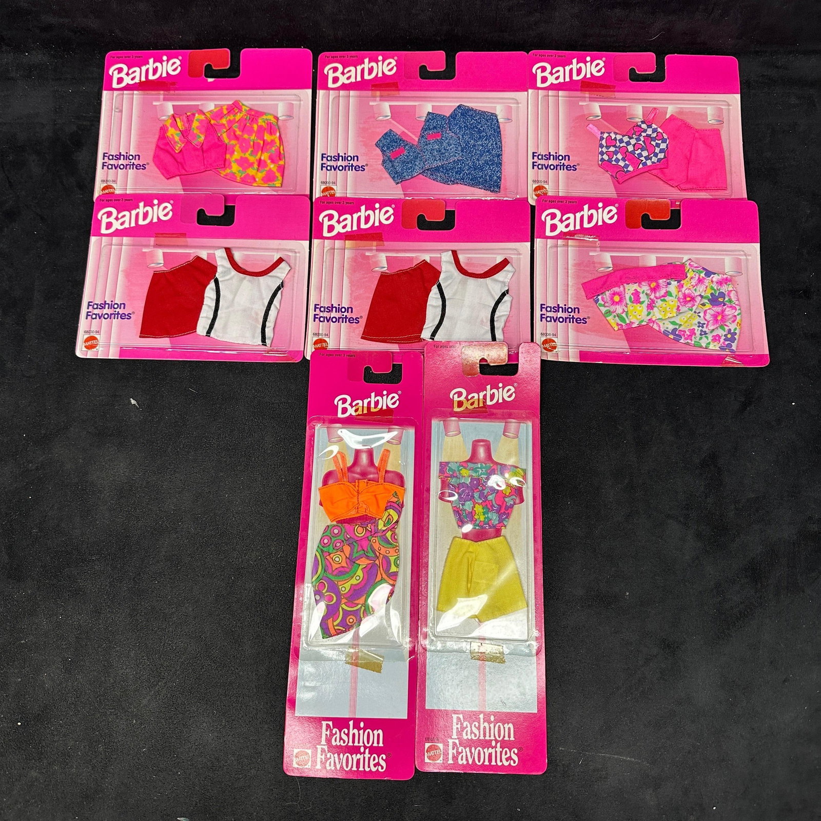 Barbie Fashion Favorites Outfit Lot Mattel Clothing Packs Eight (1 of 4)