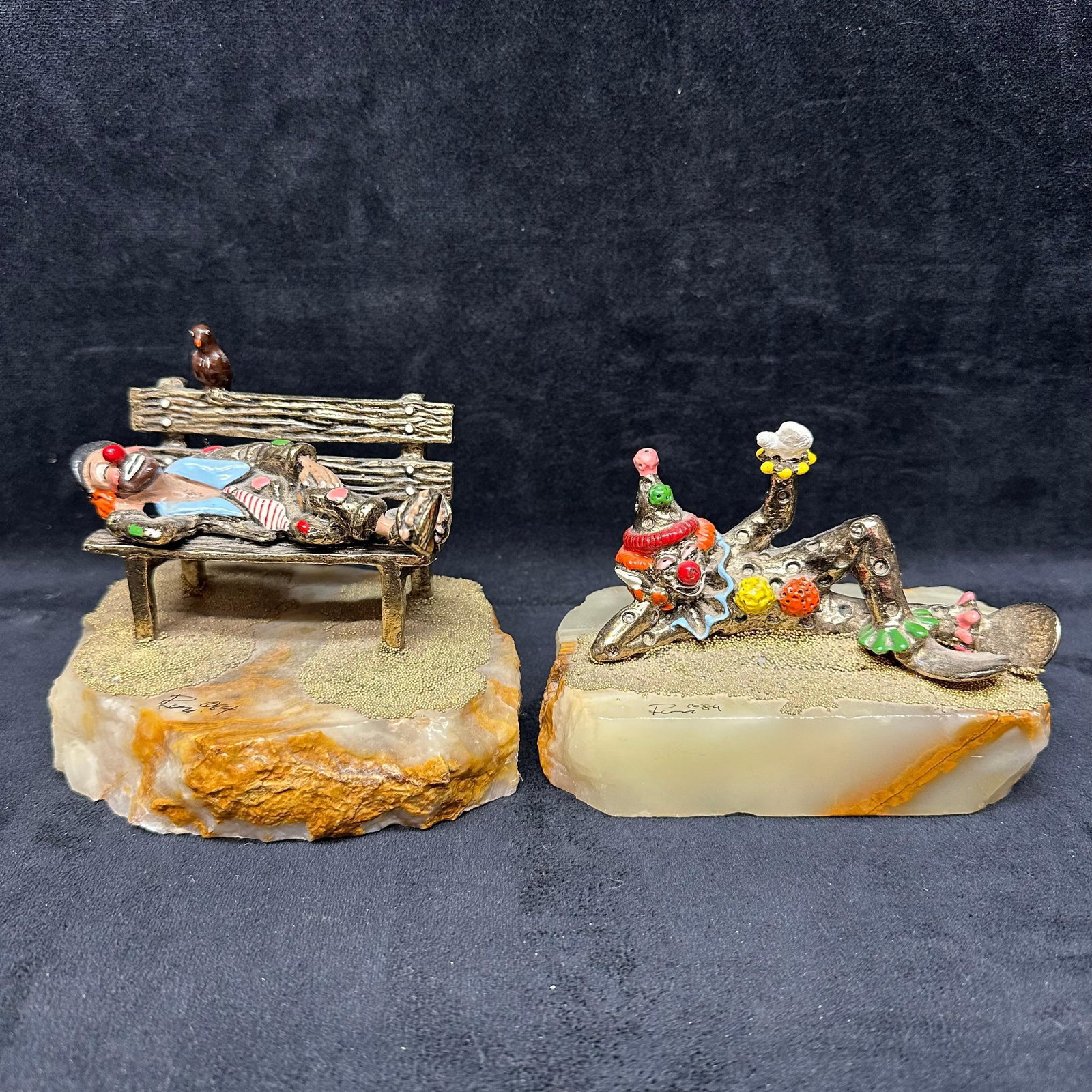 Pair of Ron Lee Clown Sculptures (1 of 9)