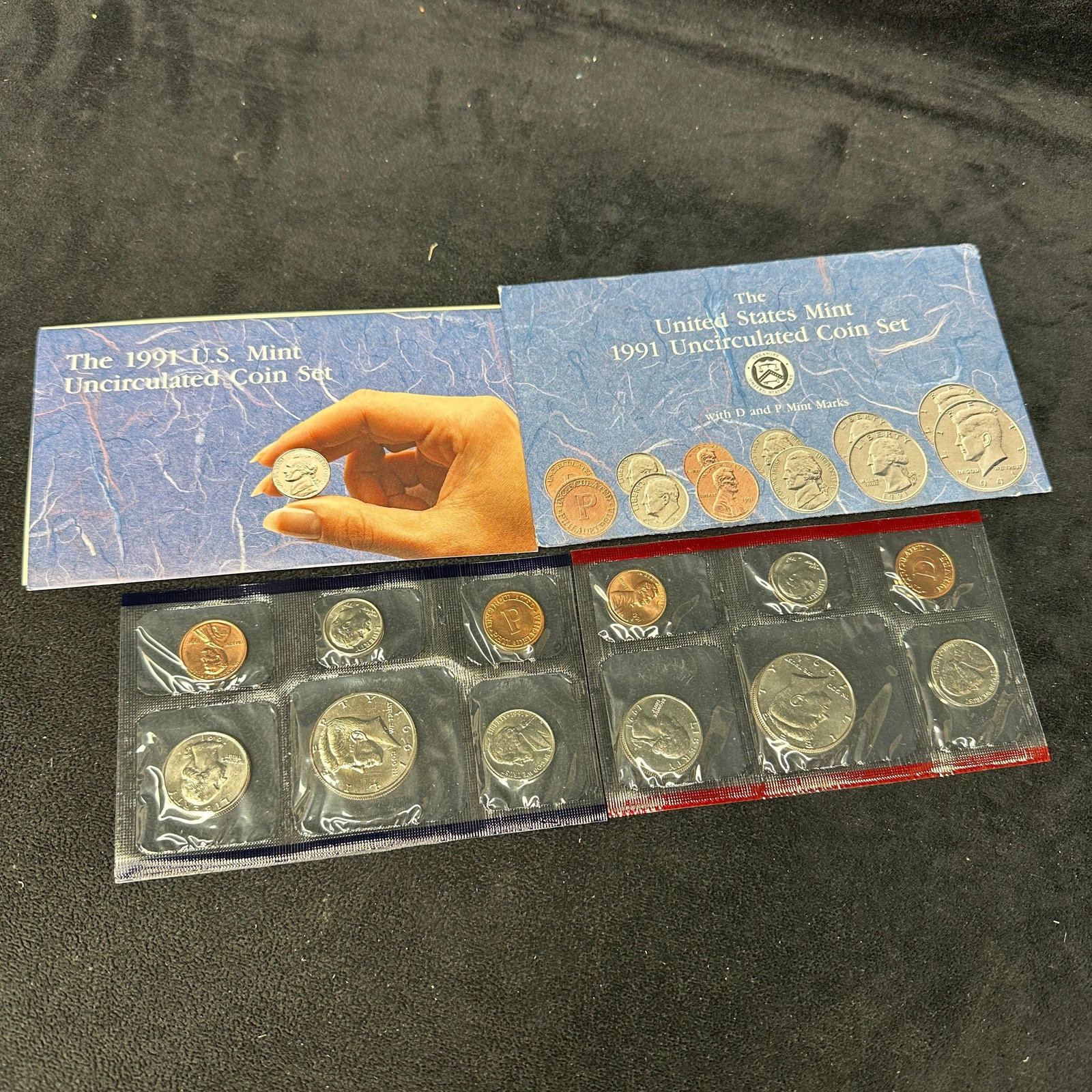 1991 United States Mint Uncirculated Coin Set P And D Mint Marks (1 of 9)