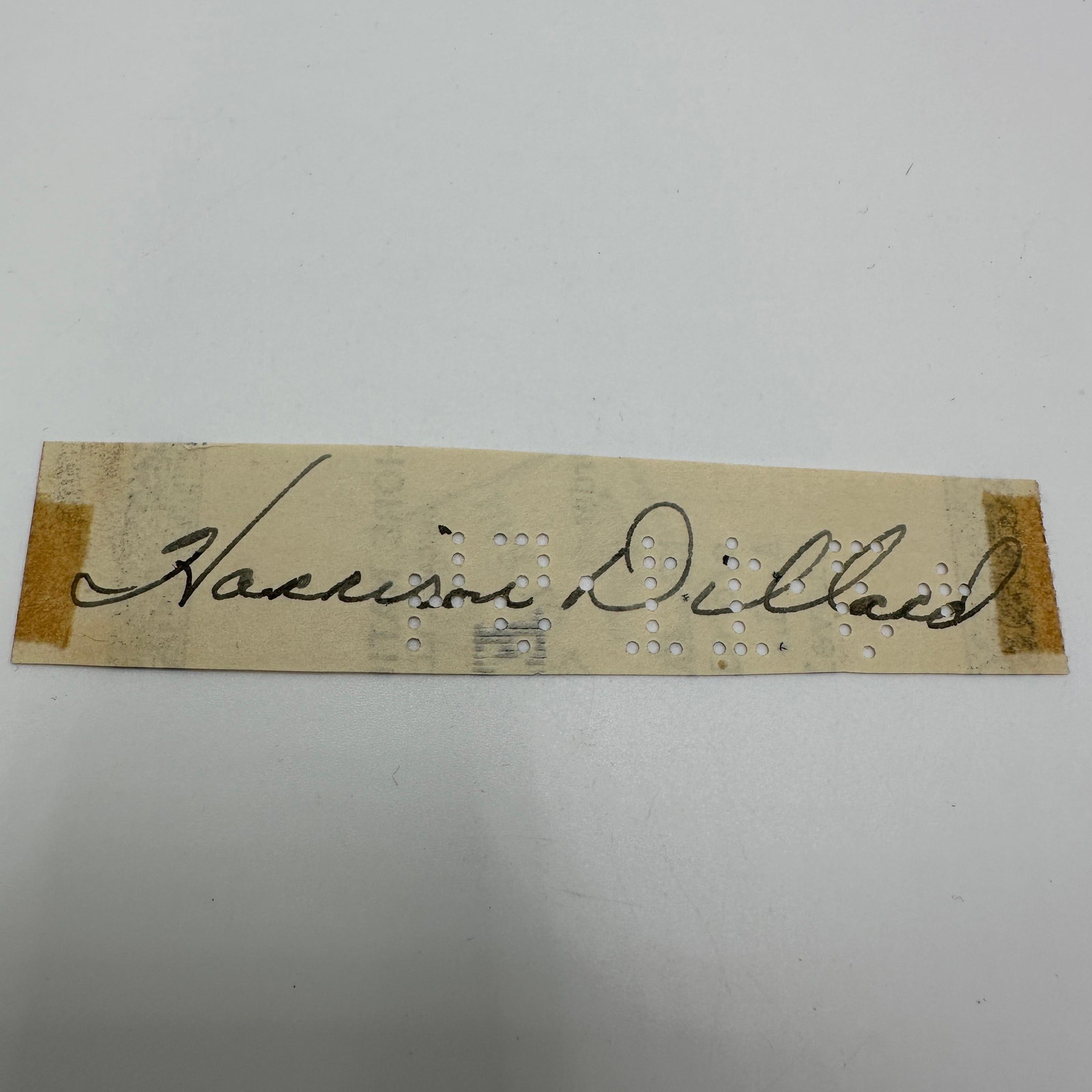 Harrison Dillard Signed Check Clipping With COA (1 of 3)