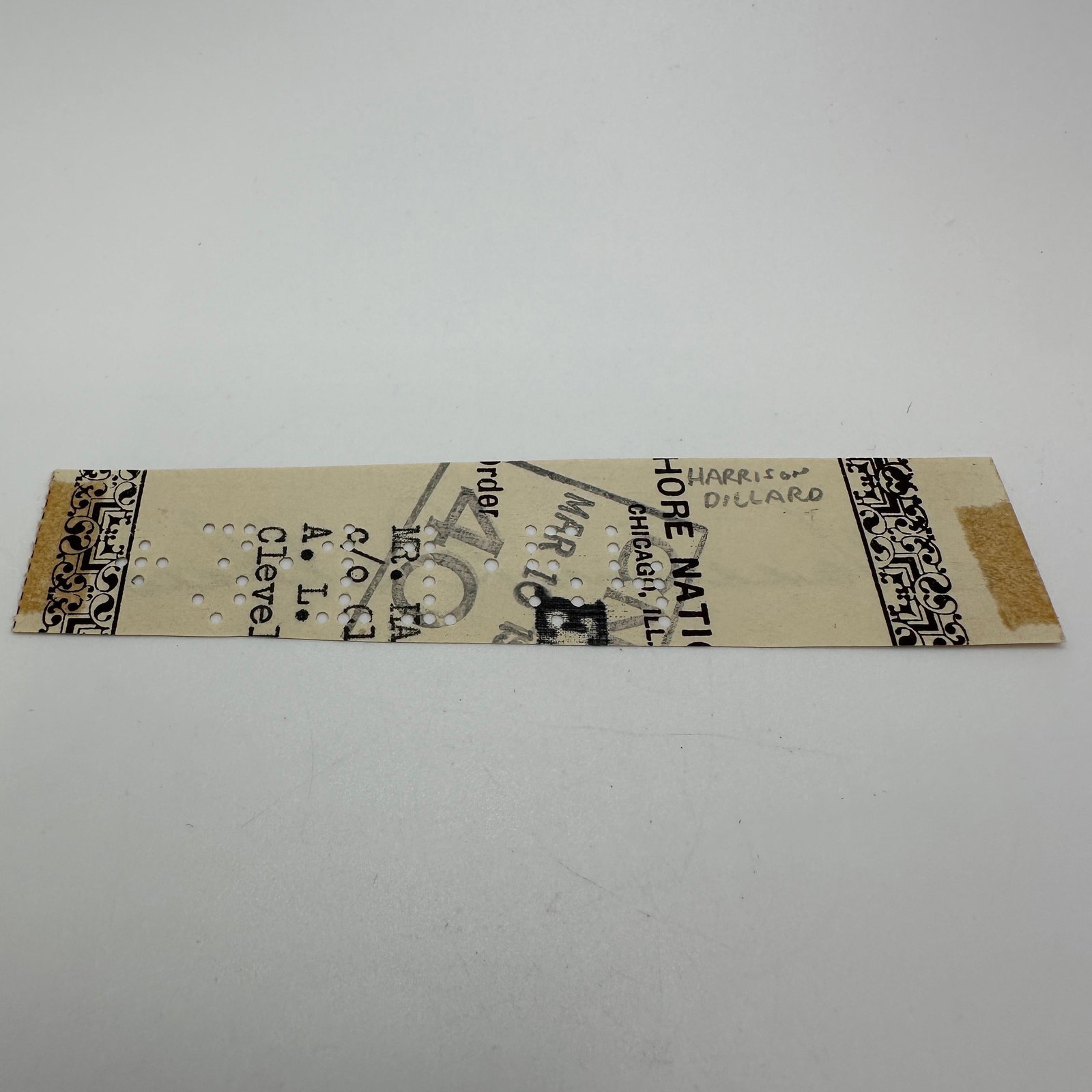 Harrison Dillard Signed Check Clipping With COA - 2