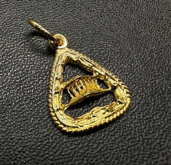 14k Gold Parthenon Pendant: This piece of jewelry has been tested and researched prior to listing. Please view all our pictures they are part of our description. DETAILS: Metal - 14k Gold Color - Yellow Gold Stones - none
