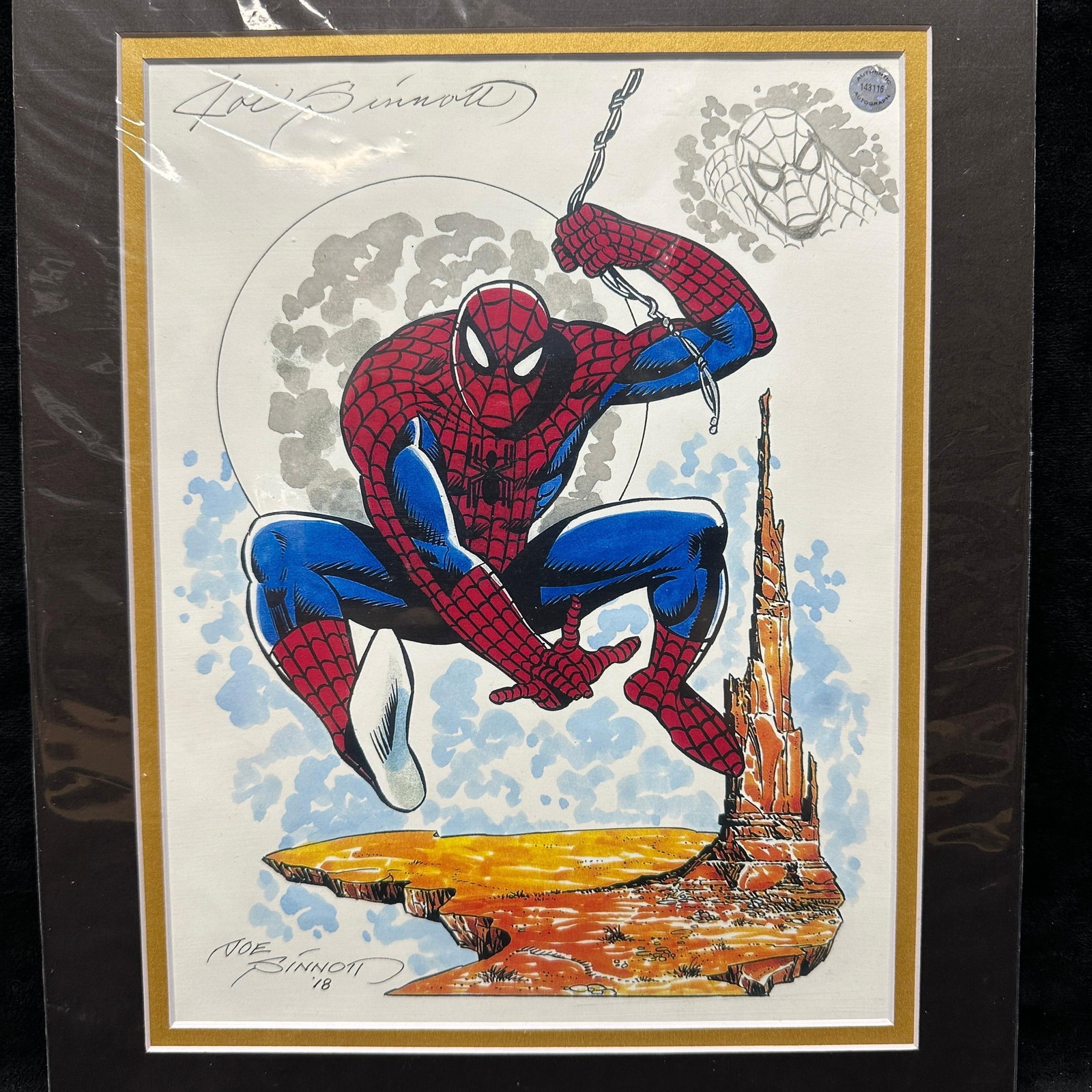 Joe Sinnott Marvel Spider-Man Artist Signature (1 of 4)
