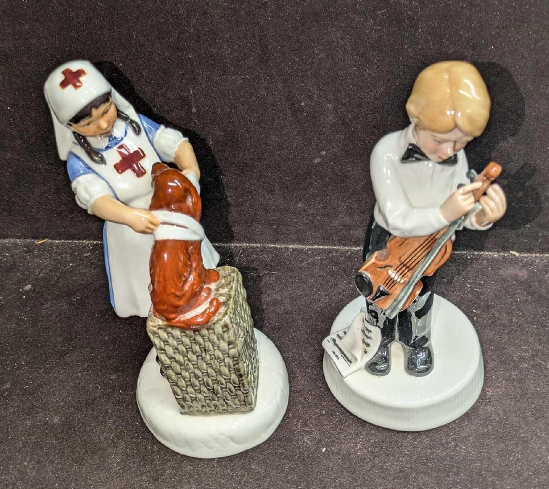 Retired Royal Doulton It Won't Hurt & I'm Nearly Ready Figurines: Retired Royal Doulton It Won't Hurt & I'm Nearly Ready Figurines. This lot includes: (1) It Won't Hurt. This was released from the year 1982 to the year 1985. This was designed by 