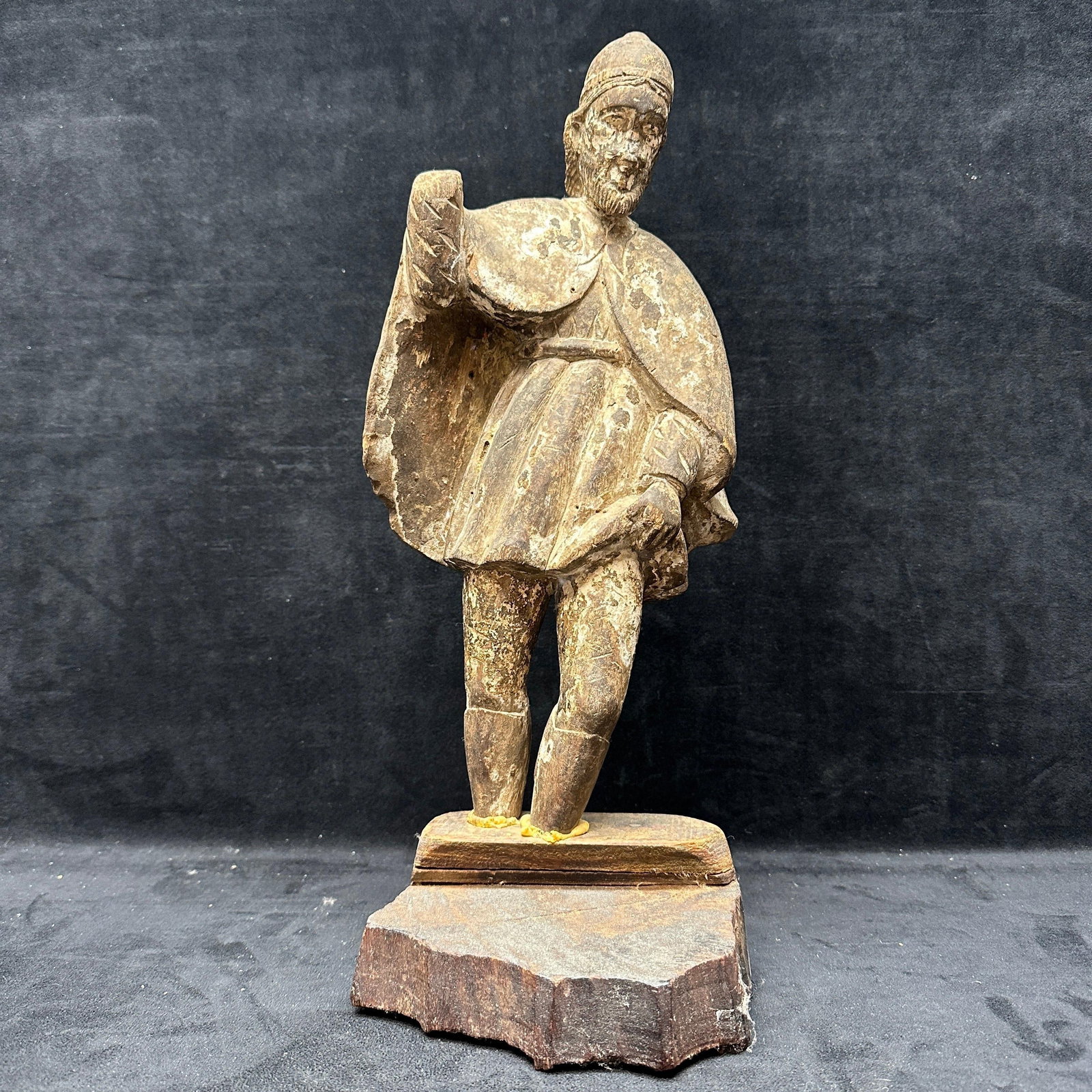 Early 20th Century Philippine San Roque Santo Carved Wood Figure (1 of 7)