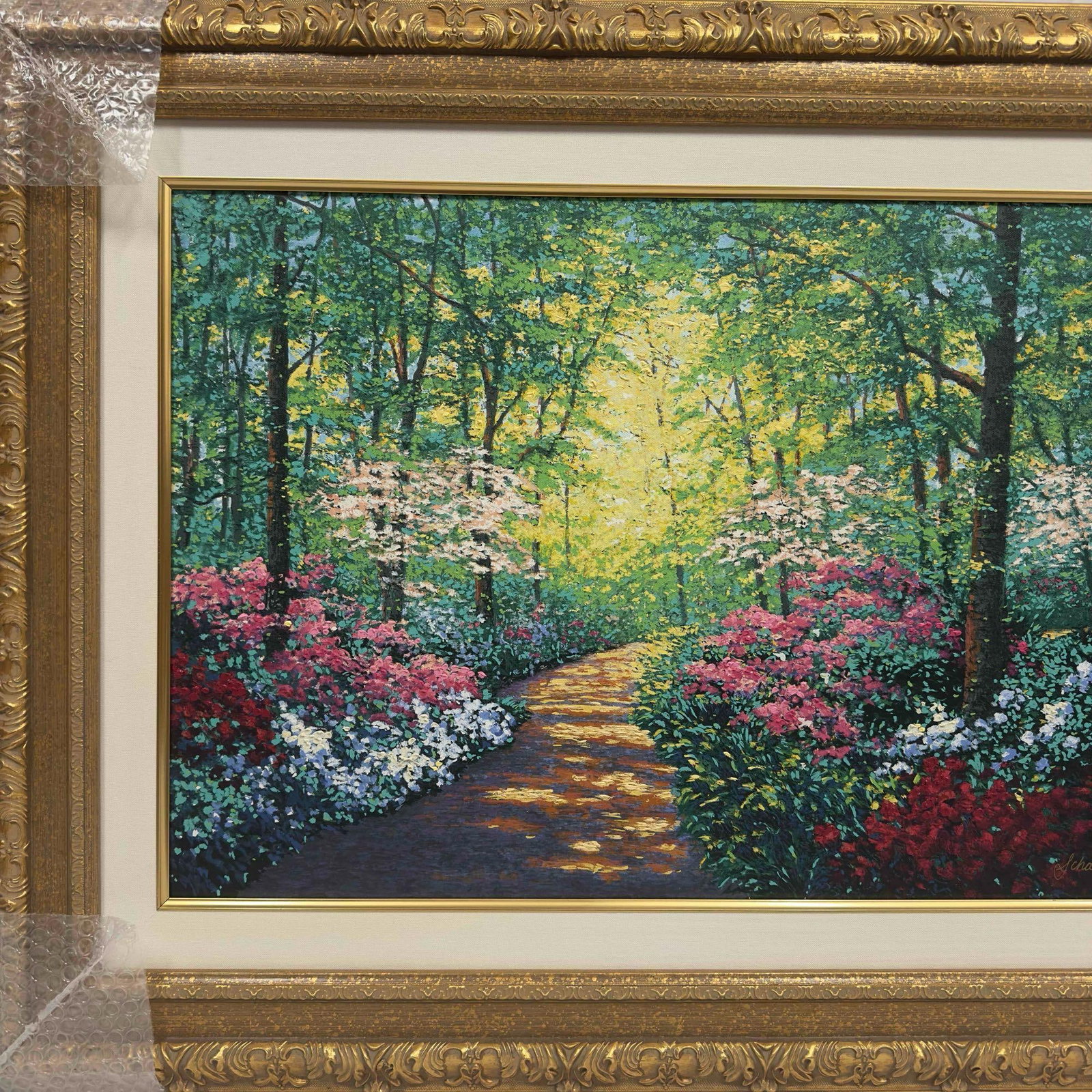 Schaefer Miles Azalea Path Giclee Canvas Framed - 11