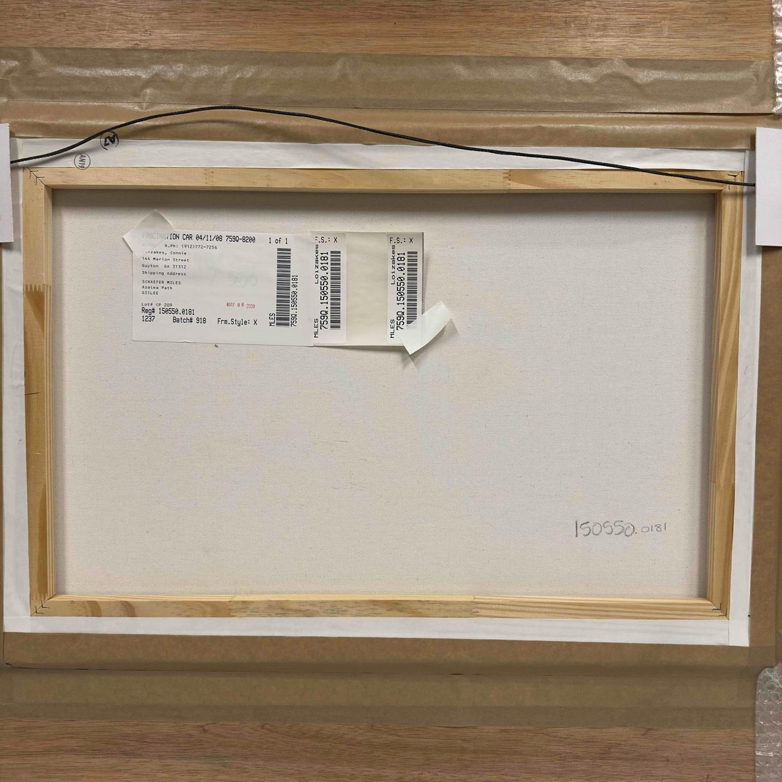 Schaefer Miles Azalea Path Giclee Canvas Framed - 3