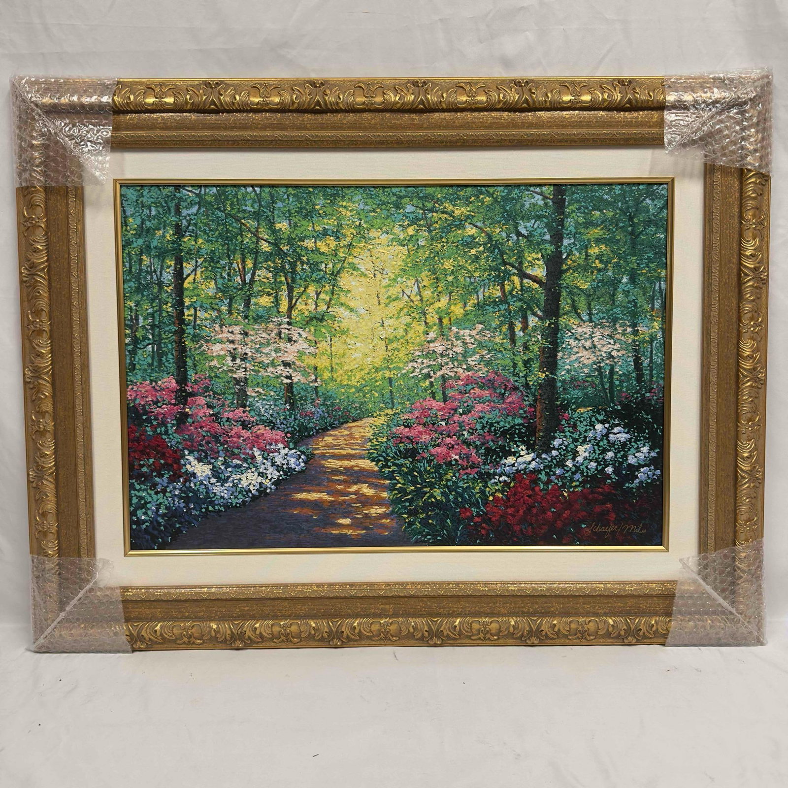 Schaefer Miles Azalea Path Giclee Canvas Framed - 4