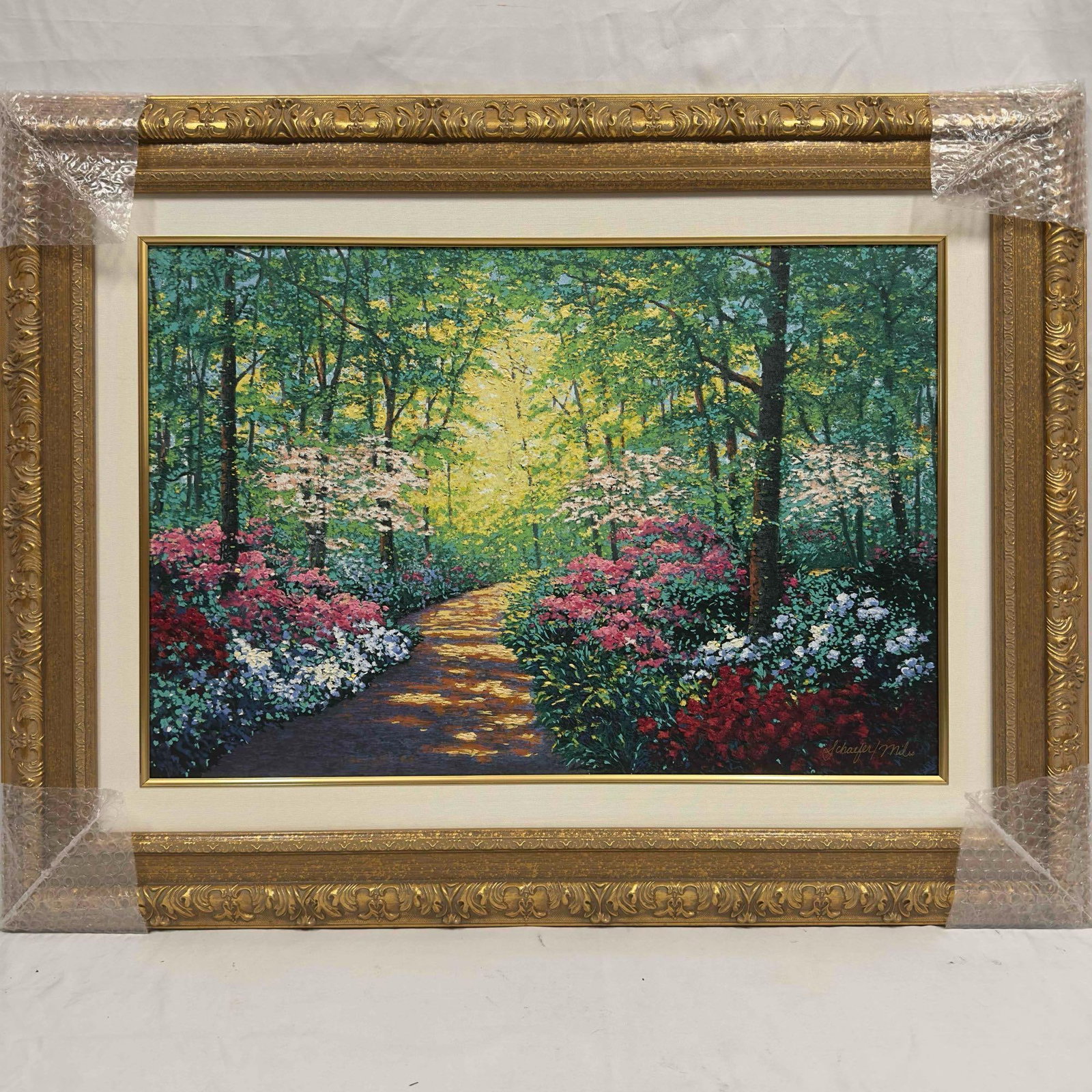 Schaefer Miles Azalea Path Giclee Canvas Framed - 5