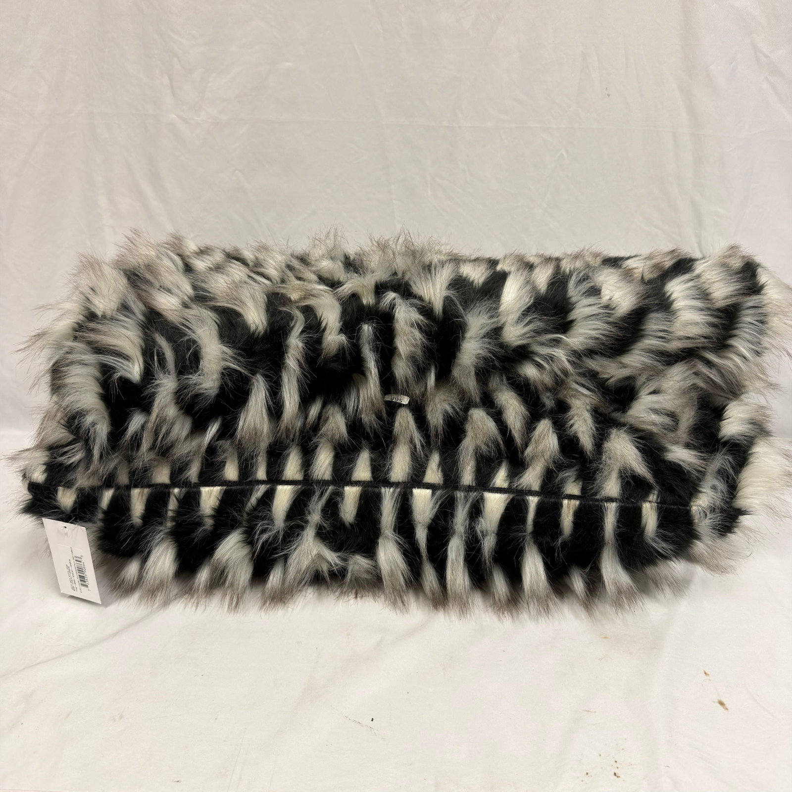 Barclay Butera Jadis Onyx Knife Edge Faux Fur Throw Blanket and Pillow (1 of 10)