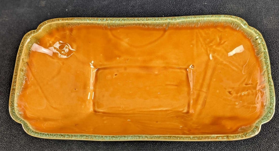 USA Ceramic Rectangle Glazed Serving Platter - 10