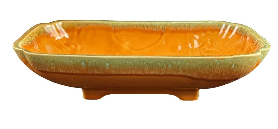 USA Ceramic Rectangle Glazed Serving Platter - 3