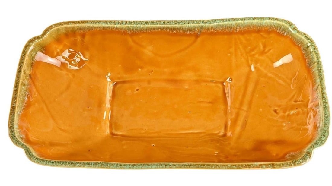 USA Ceramic Rectangle Glazed Serving Platter - 5
