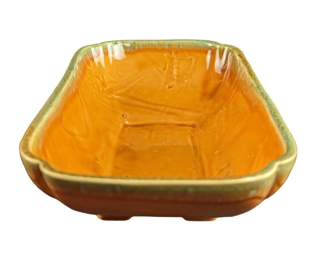 USA Ceramic Rectangle Glazed Serving Platter - 6