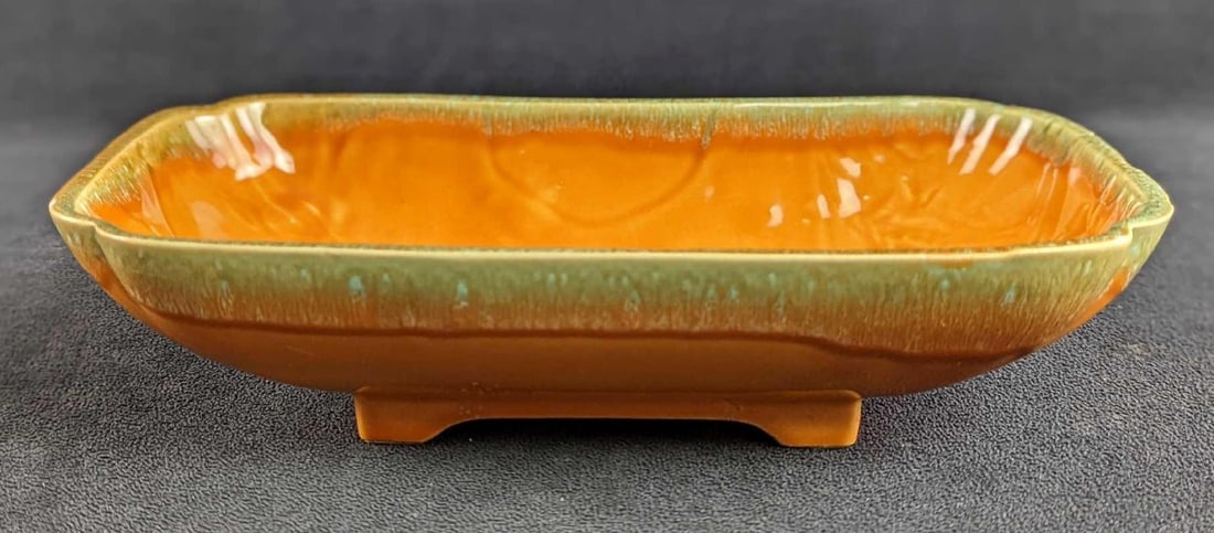 USA Ceramic Rectangle Glazed Serving Platter - 8