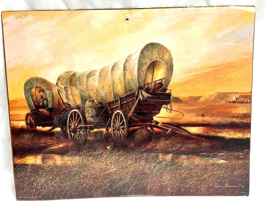 Sealed Ruane Mannin Lithograph Donald Art Co. 1992: This lot contains a Sealed Ruane Mannin Lithograph Donald Art Co. 1992. It is approx 16 1/4" x 20" and it weighs about 0.3lbs. Overall the Lithograph is in good used condition with some light wea
