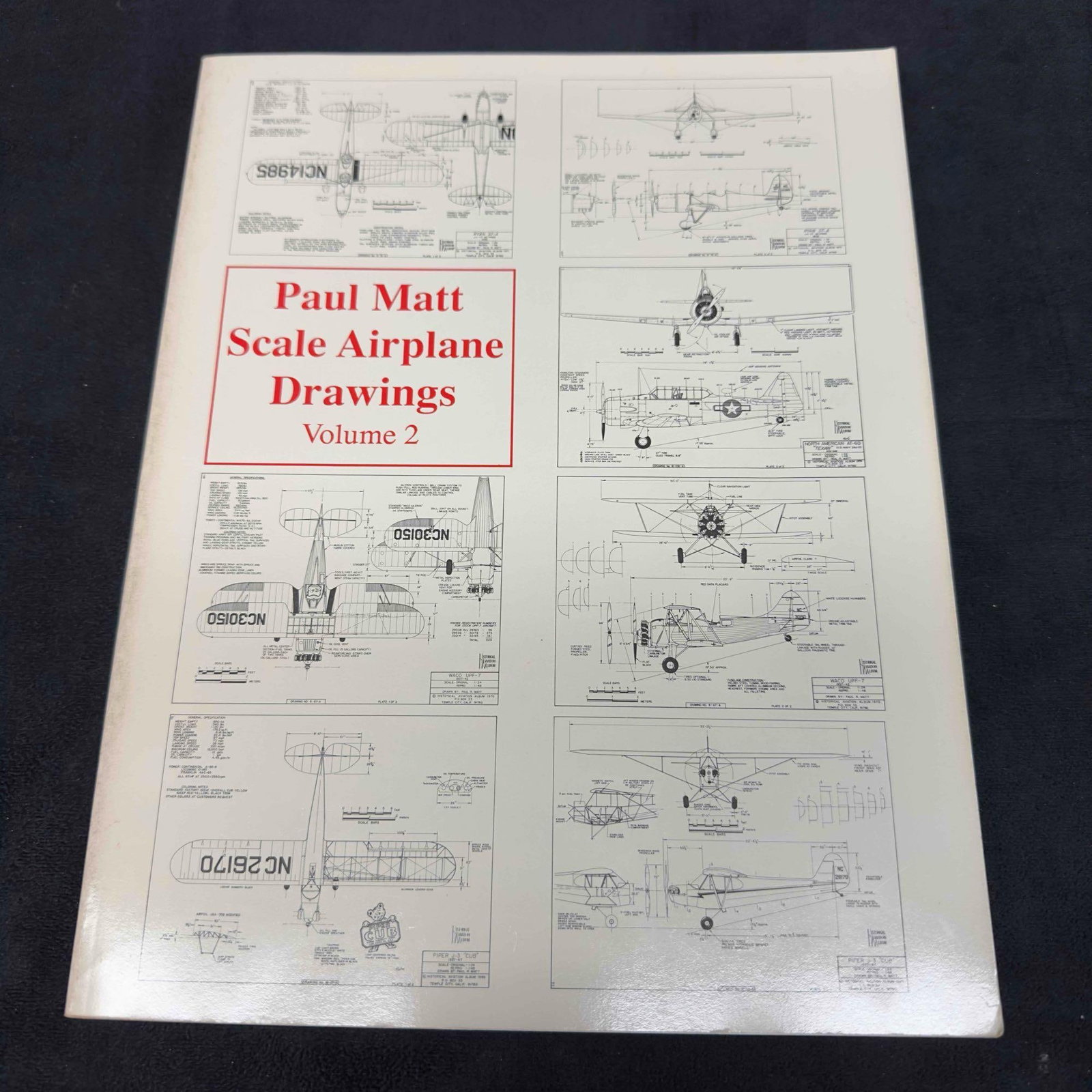 Paul Matt Scale Airplane Drawings Volume 2 First Edition Book: Paul Matt Scale Airplane Drawings Volume 2 First Edition Book. This book by Paul Matt featuring 3-view scale drawings of various planes and aircraft. This item is in good pre-owned, previously display