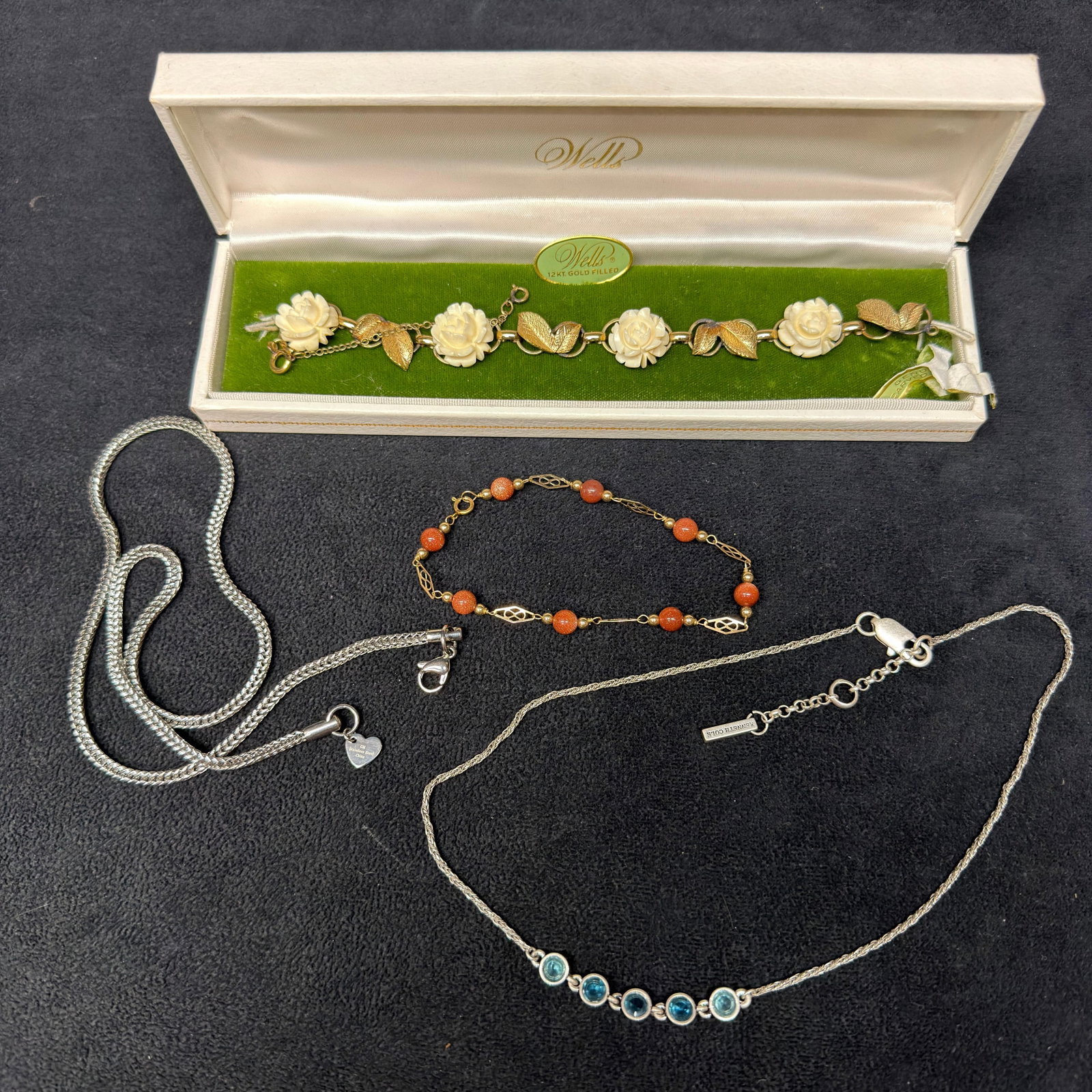 Costume Jewelry Fashion Group Wells 12K Gold Filled Bracelets and Silver Tone Necklaces (1 of 5)