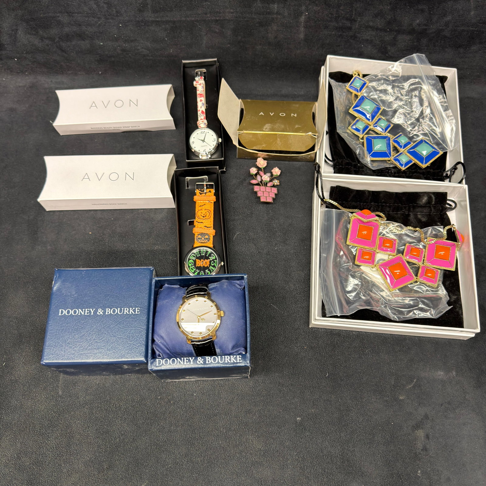 Designer Fashion Jewelry Collection Dooney and Bourke Watch Avon Watches and Statement Necklaces (1 of 7)
