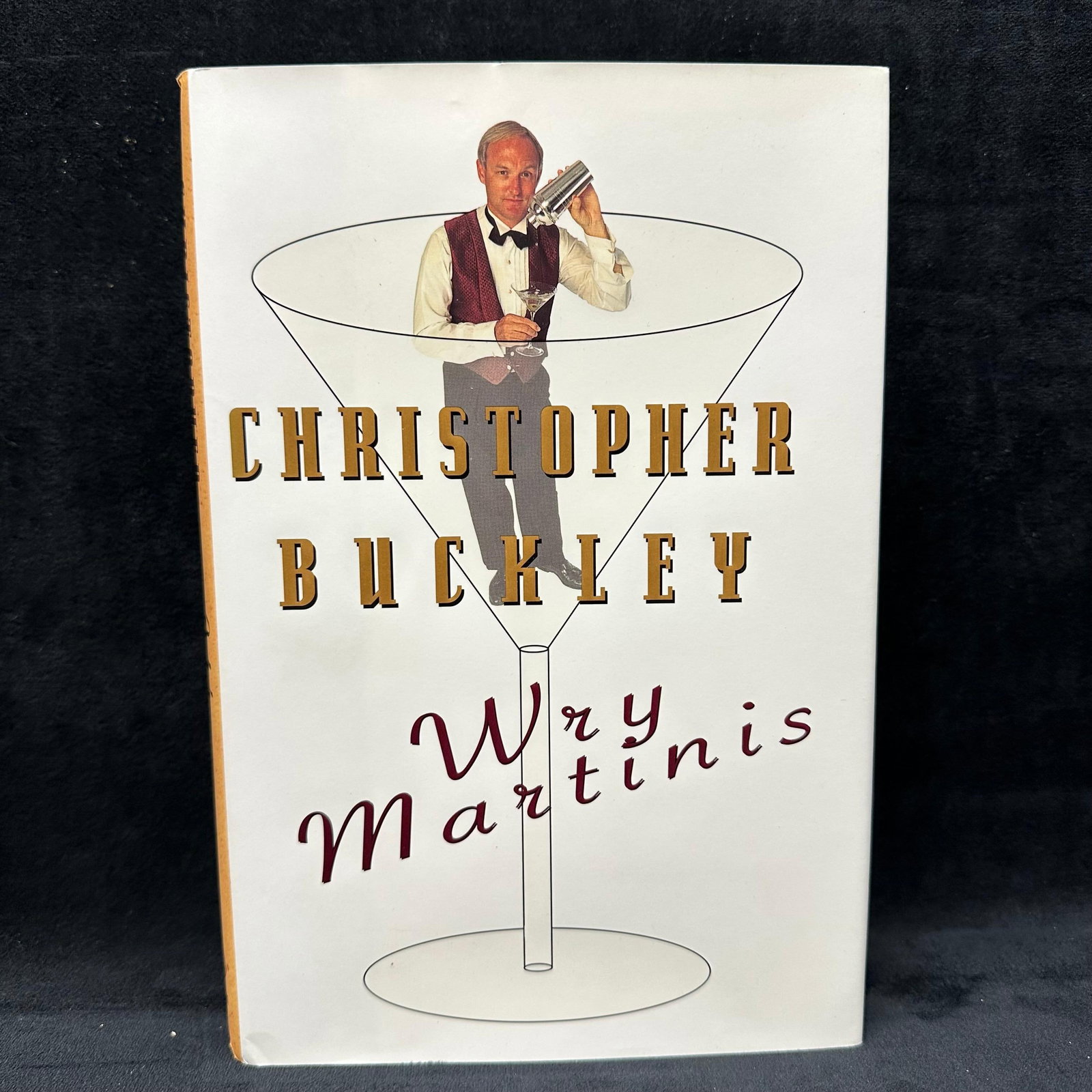 Wry Martinis Christopher Buckley Signed and Inscribed Sketch First Edition 1997 Humor: Signed by Christopher Buckley with a personal inscription and sketch to Michel Roux. Condition shows general handling wear, scuffing, and surface marks to the cover consistent with age. Interior pages
