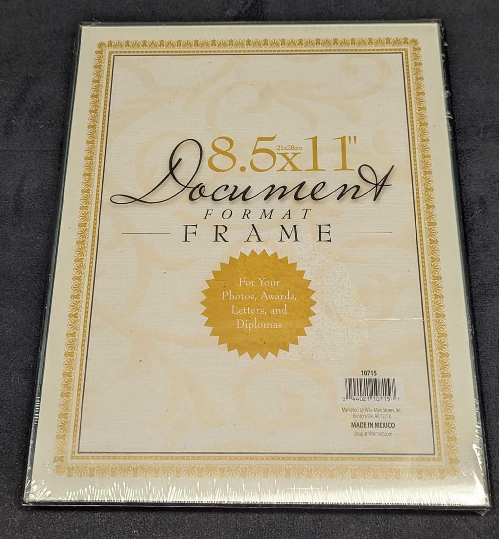 5 8.5" x 11" Document Format Frames - 2