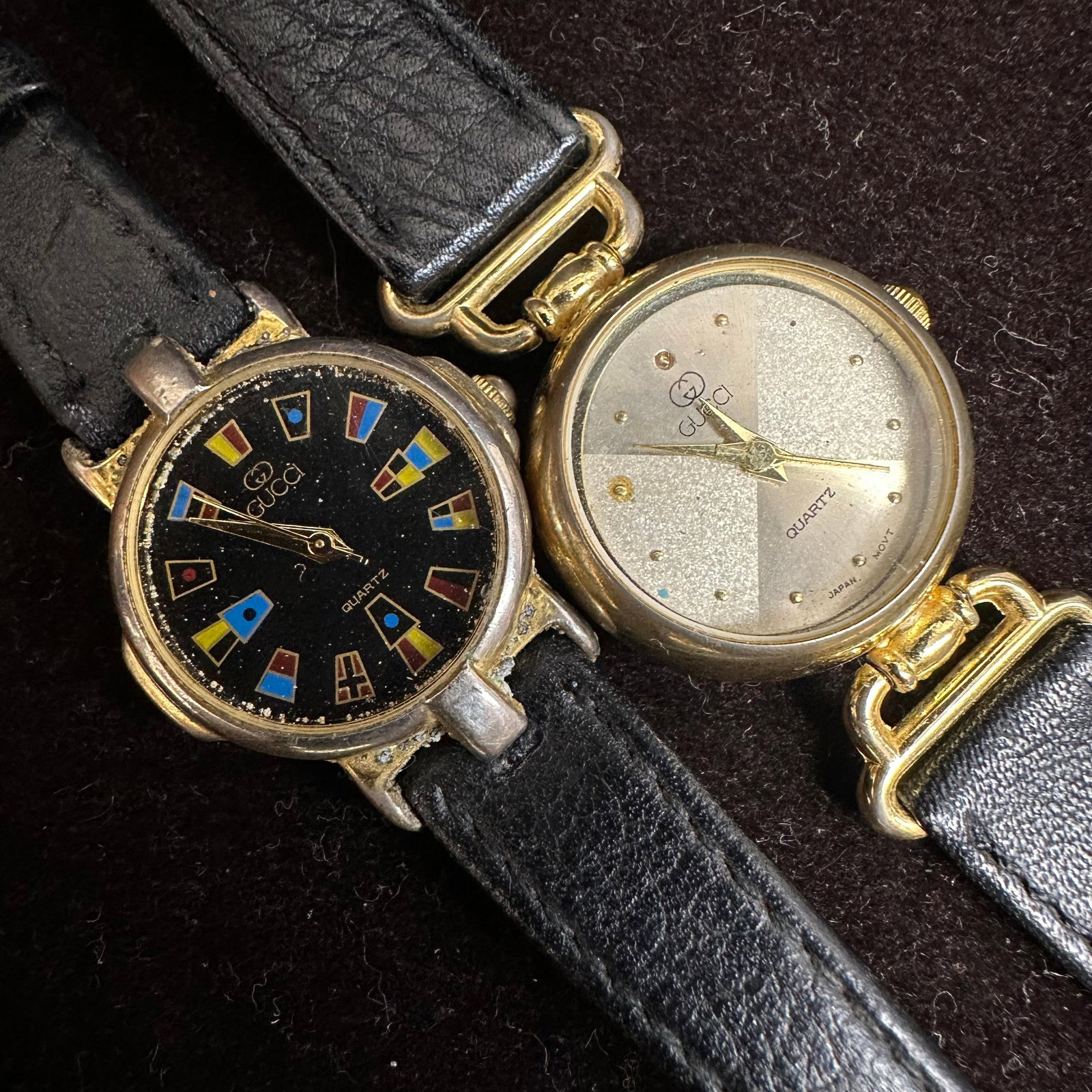 Designer Inspired Watch Set Women Quartz Watches: A set of designer-inspired wristwatches in assorted styles and finishes. All watches appear to be quartz movement examples. The set shows visible wear consistent with prior use, including surface