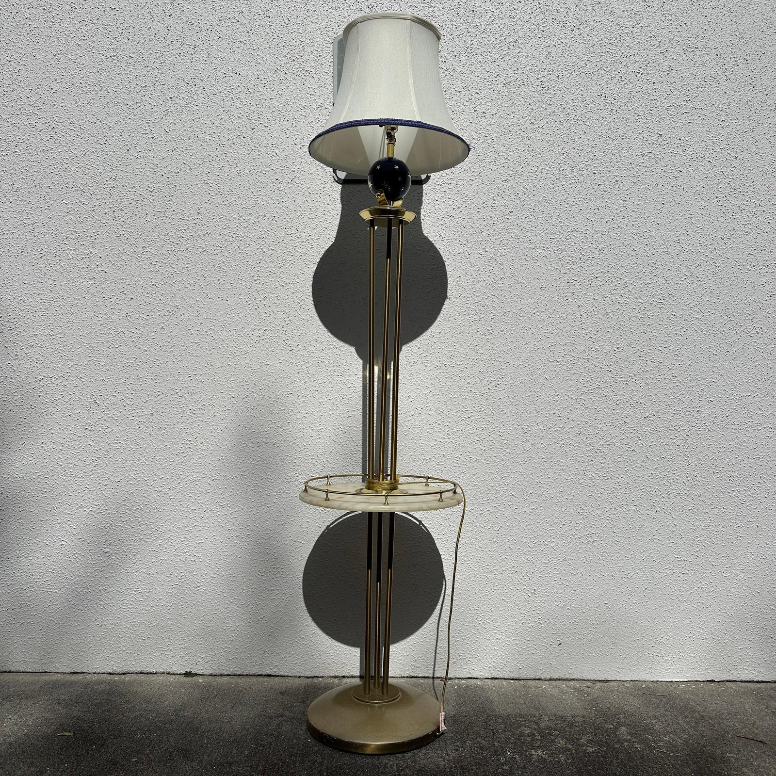 Disney Yacht Club Resort Floor Lamp Brass Marble: The Disney Yacht Club Resort floor lamp, retired from Disney's Yacht Club Suite/Hotel Room, originally at Walt Disney World property. This themed prop with a nautical, whimsical design features a