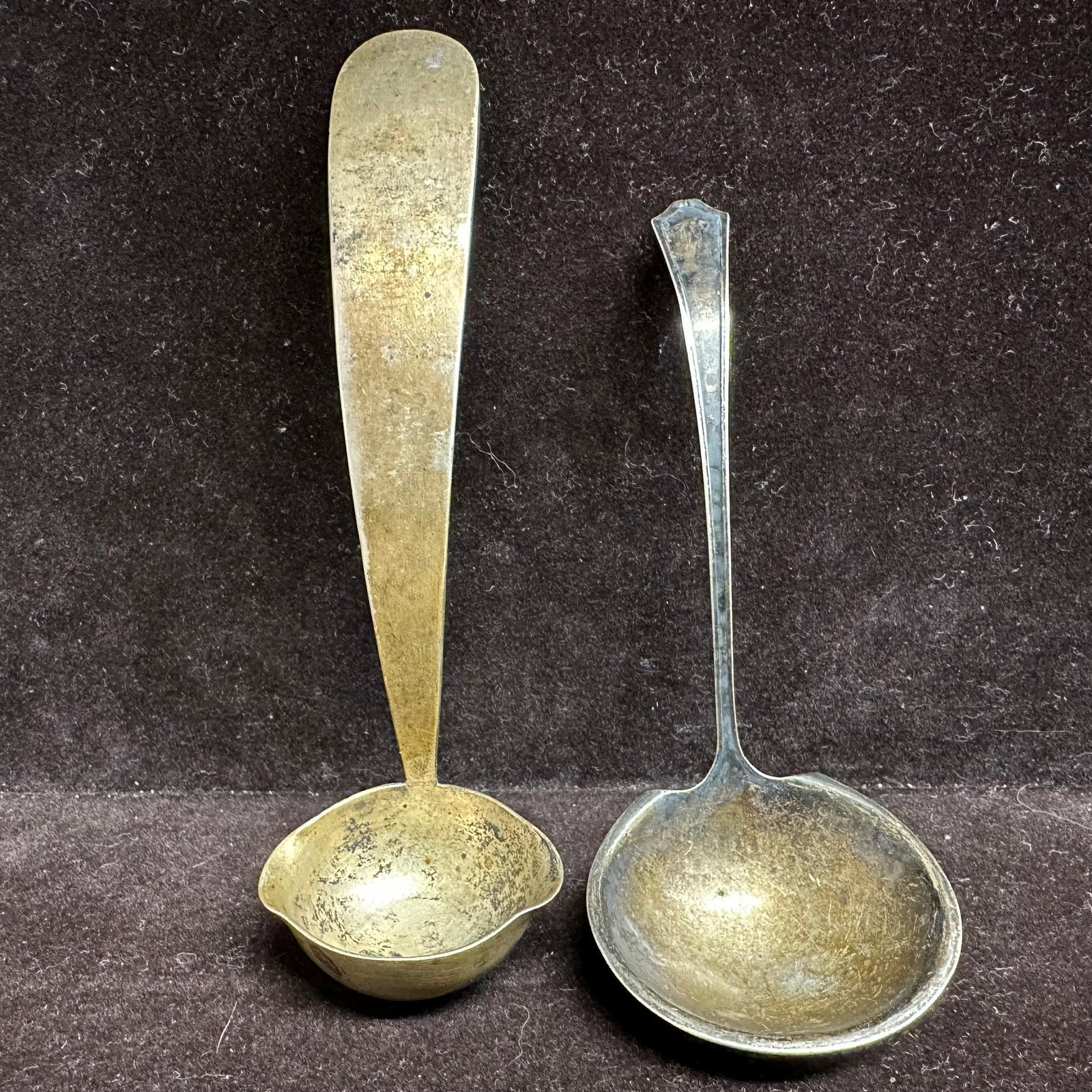 International and Fabian Mexico Sterling Silver Ladle Serving Spoon Set 925: These items are in good pre-owned, previously used/displayed condition with noticeable light wear and surface scratches. Please reference all photos for full details. These pieces of jewelry have been