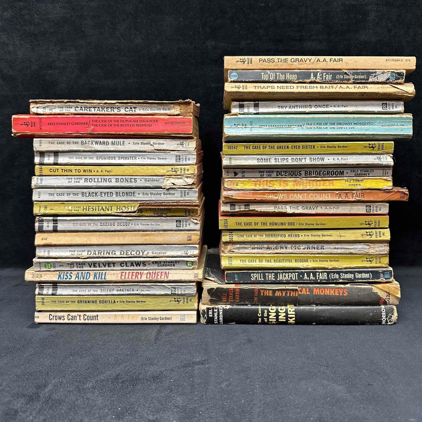 Erle Stanley Gardner Paperback Perry Mason Books A. A. Fair Set 35 Book Collection: Erle Stanley Gardner Paperback Perry Mason Books A. A. Fair Set 35 Book Collection. Collection of different Erle Stanley Gardner Perry Mason and other series from several different years. These books 