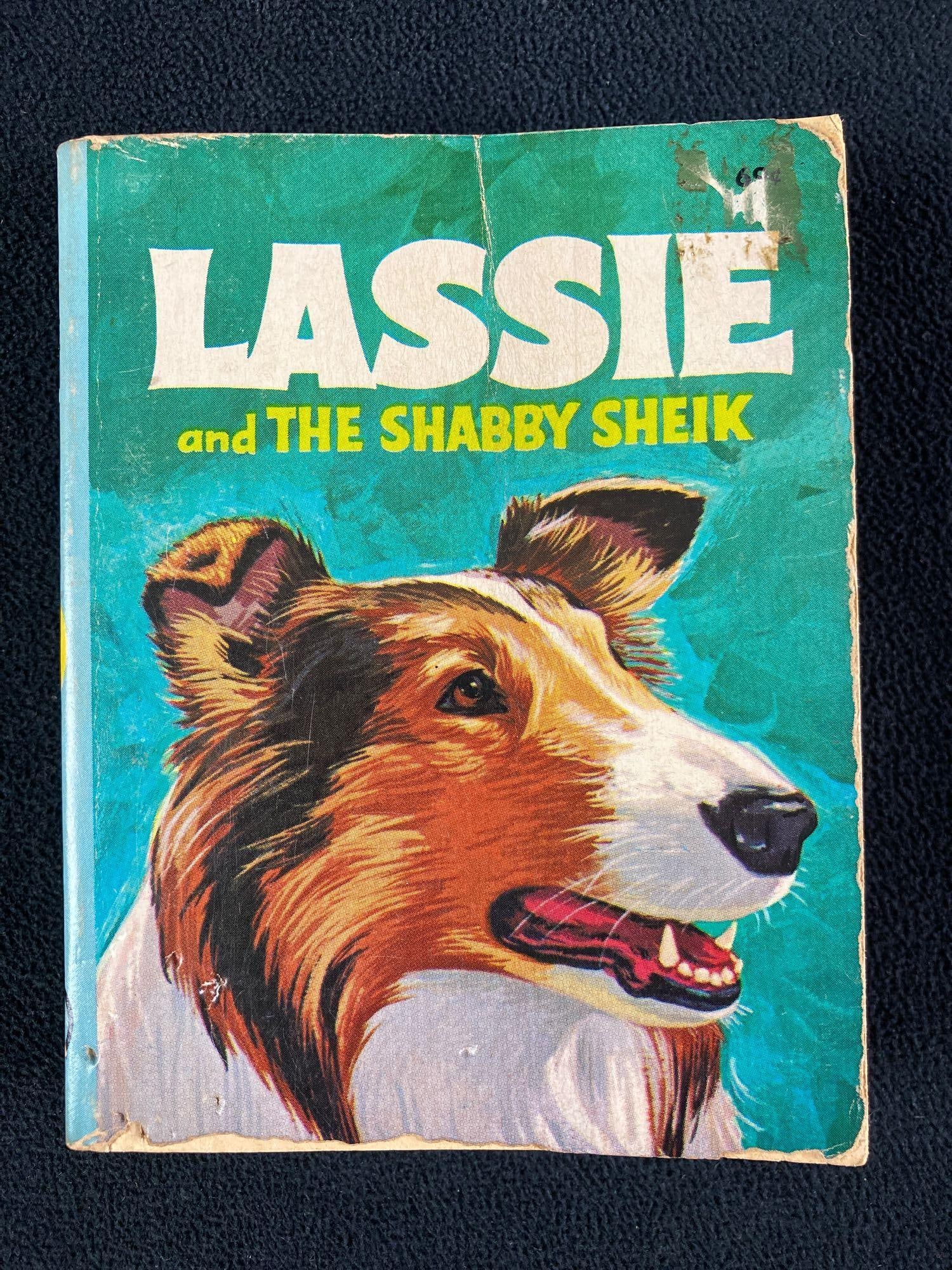 Lassie and The Shabby Sheik Book 1968 #1: Up for auction is the book "Lassie and the Shabby Sheik." The cover has colorful artwork and is in a protective case. Author: George S. Elrick Date 1968 Number of Pages: 248 Publisher: Western