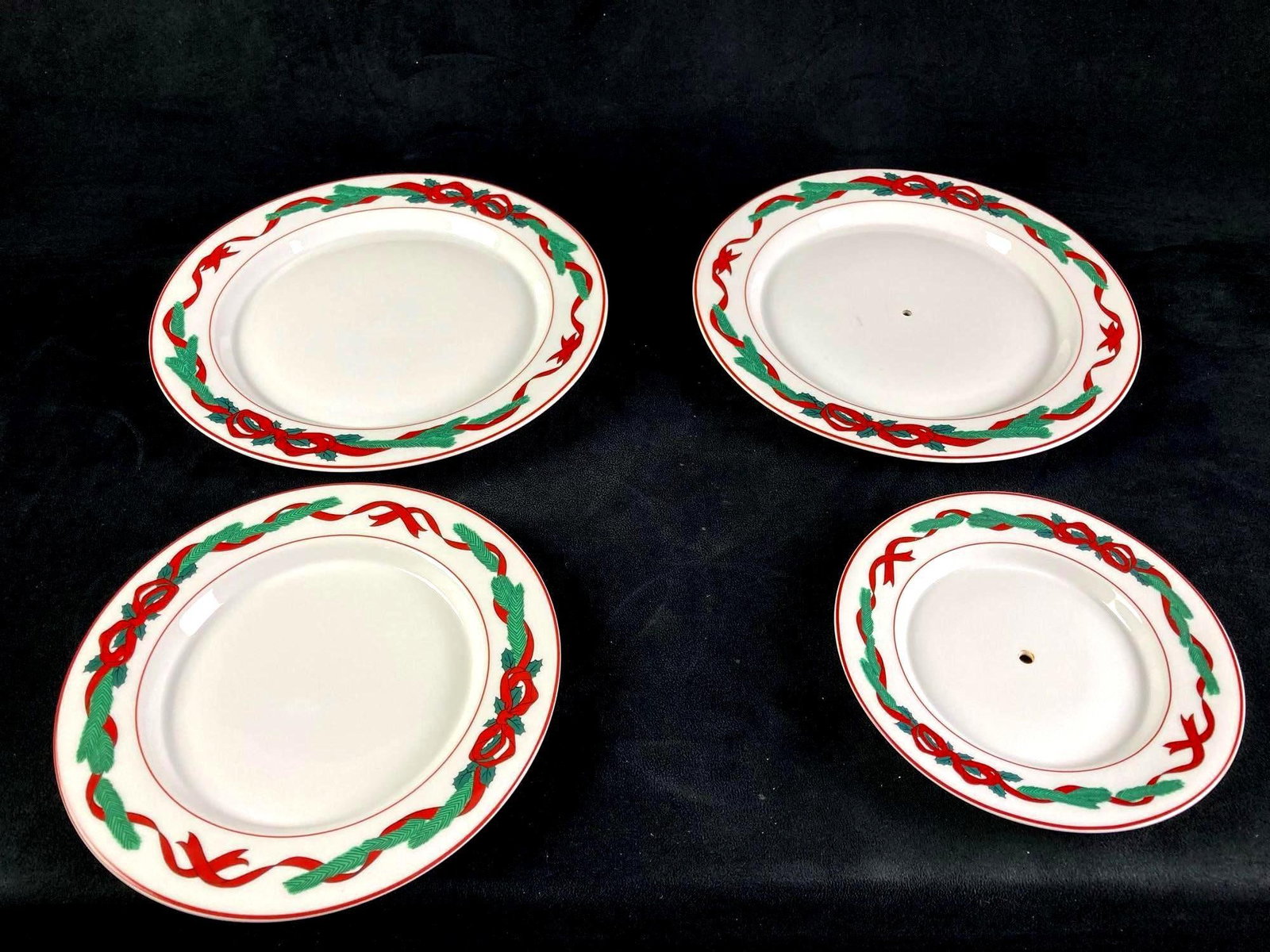 Lot of Christmas Plates Dining and Decorative: Up for auction is a recent estate find, a set of decorative Dansk Christmas plates for dining and wall display. The plates are in various sizes and some have specific designs for either mounting on a 