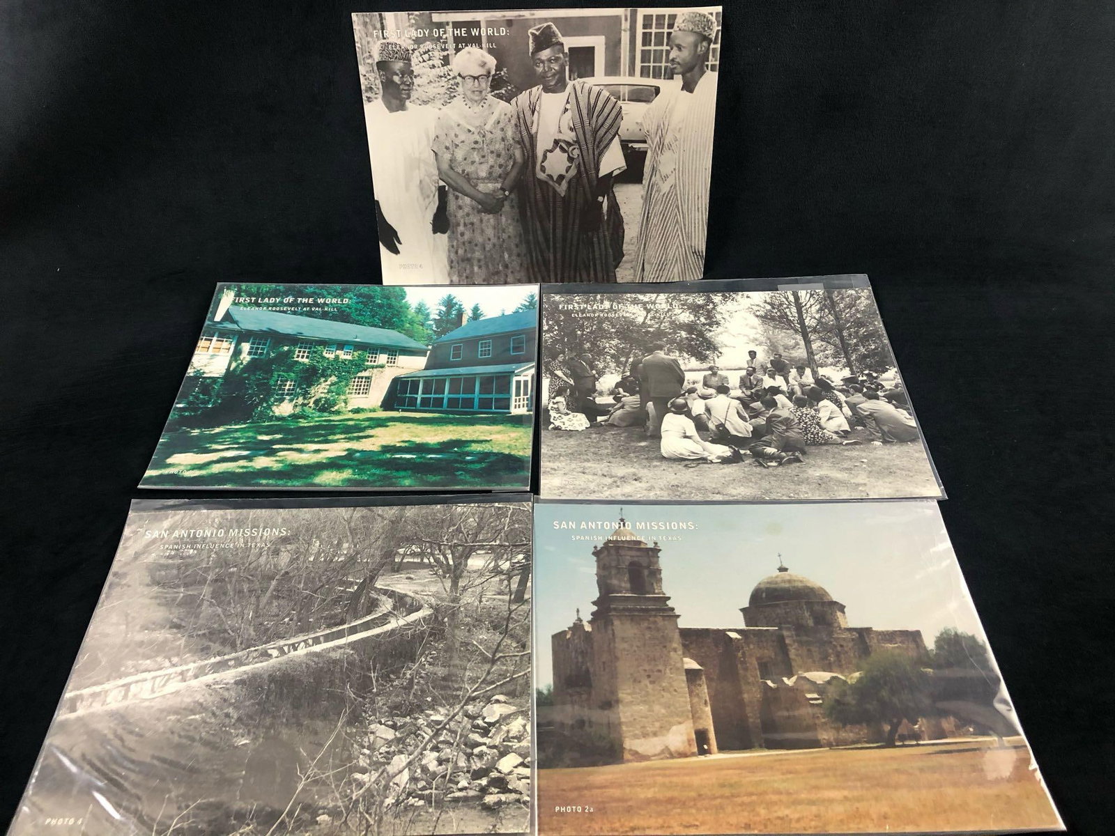 Vintage 10.5 x 11.5 First Lady Of The World & San Antonio Mission Lot Of 5 Photos (1 of 11)