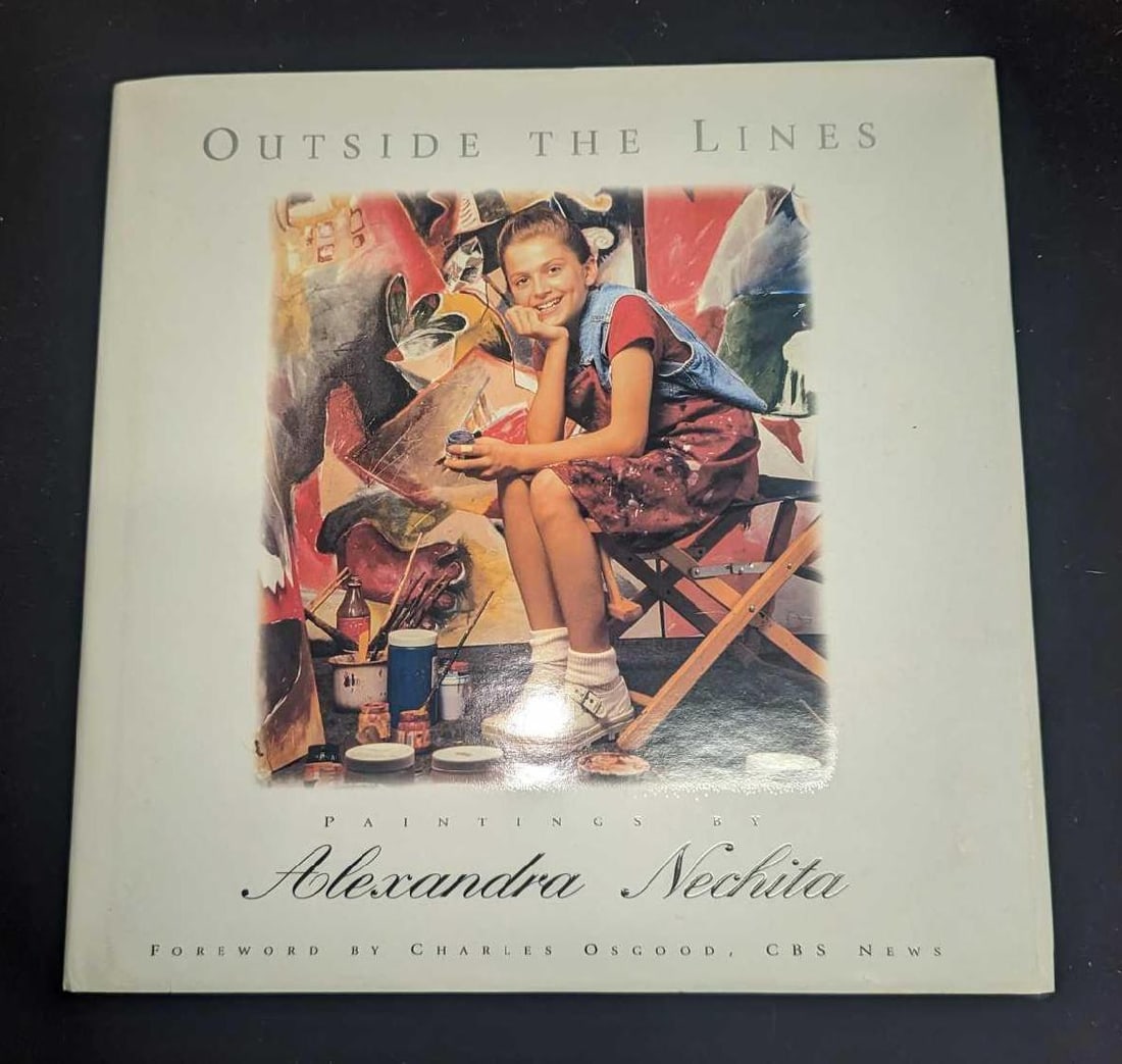 Outside The Lines Paintings By Alexandra Nechita Hardcover: Outside The Lines Paintings By Alexandra Nechita Hardcover. This was published by Longstreet Press, Inc. (Georgia) in 1996. Second Printing. The hardcover book is approx 10 3/8" x 1/4" x 10 1/4" and i