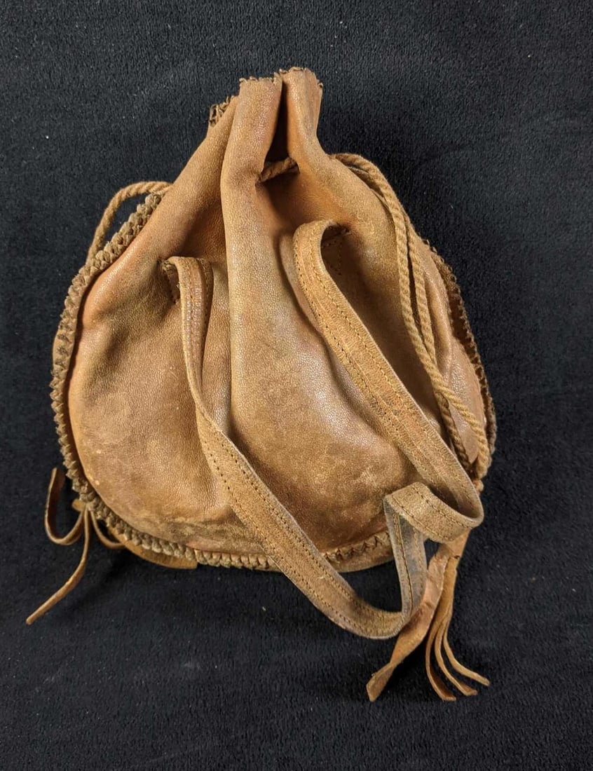 Vintage Leather Pouch Genuine Leather - 3