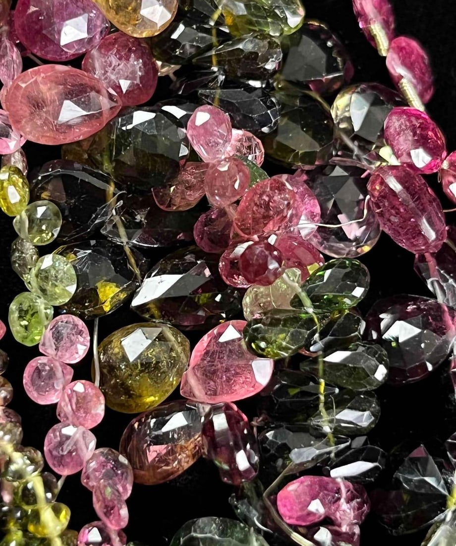 Assorted Multicolored Tourmaline Cut Bead Strands (1 of 7)