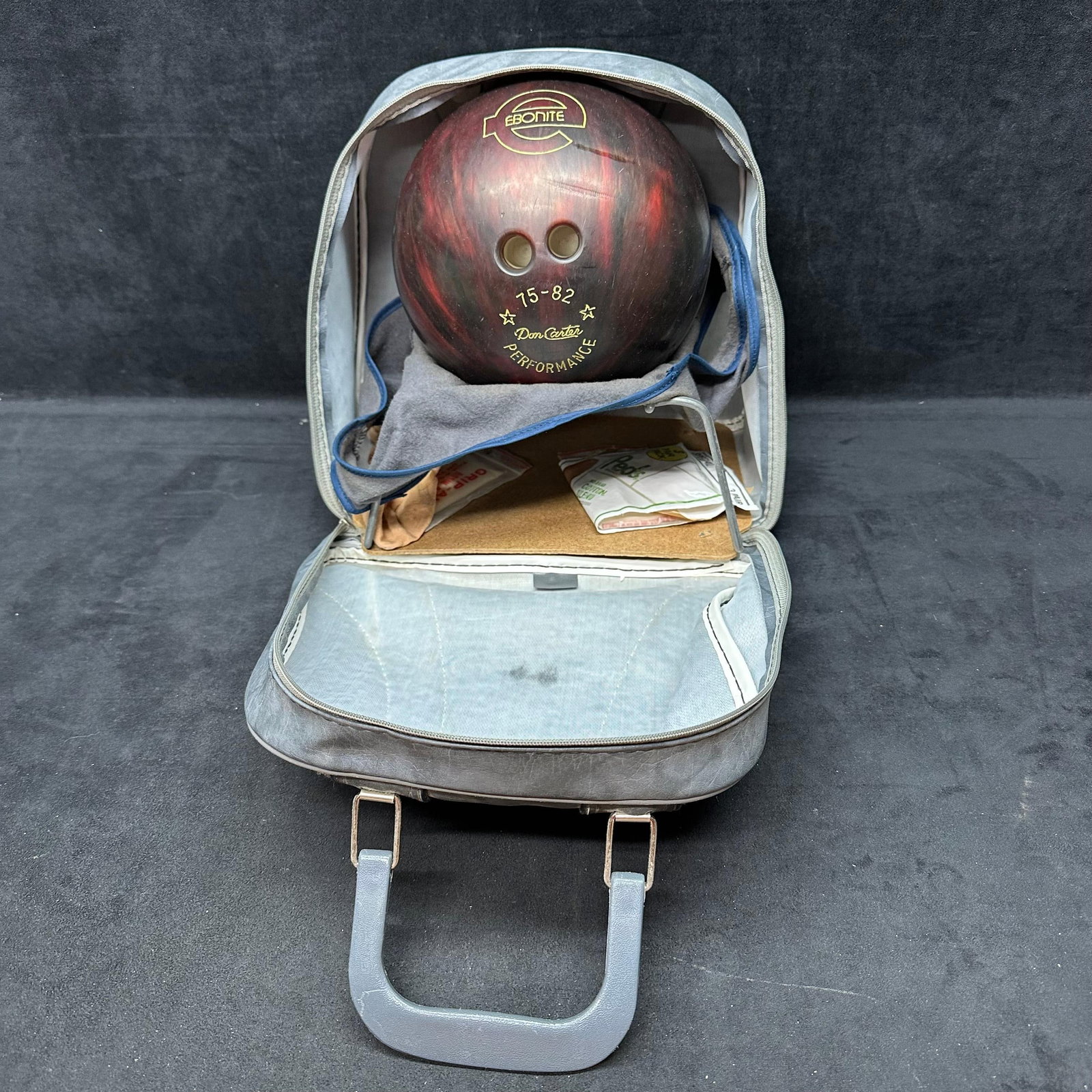 Ebonite Don Carter Performance Bowling Ball with Brunswick Carrying Case (1 of 7)