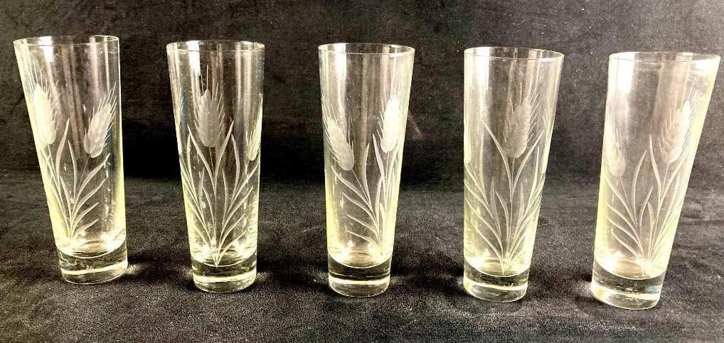 Five Vintage Zombie Cocktail Glasses (1 of 4)