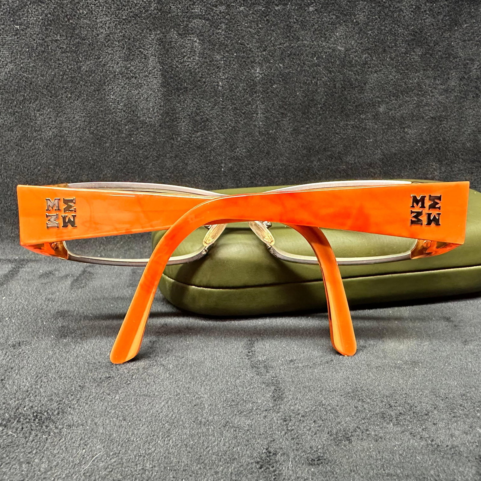 Missoni Rectangular Eyeglass Frames Orange 55-14-135 - 2