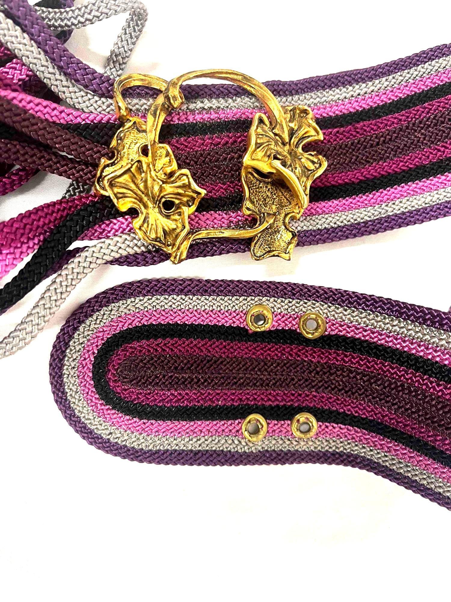 Purple Shades Belt & Gold Colored Belt Buckle (1 of 11)