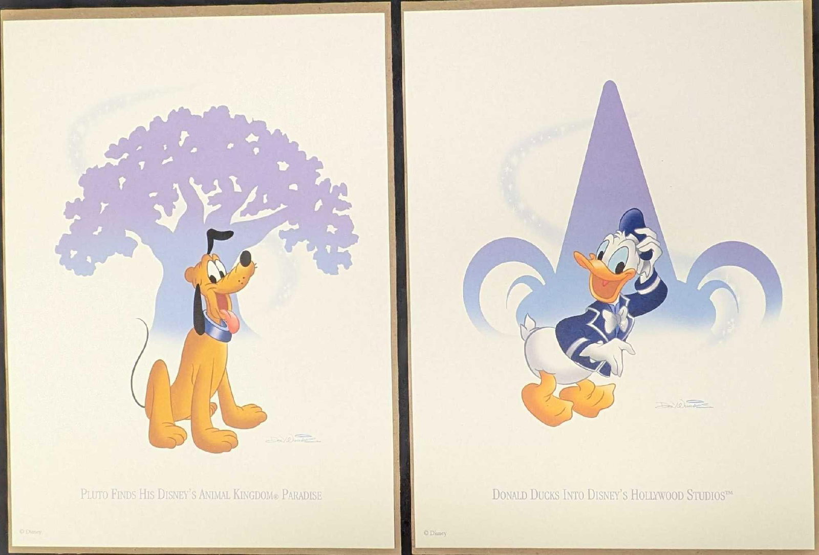 Disney Don Williams Donald Duck & Pluto Prints (1 of 5)