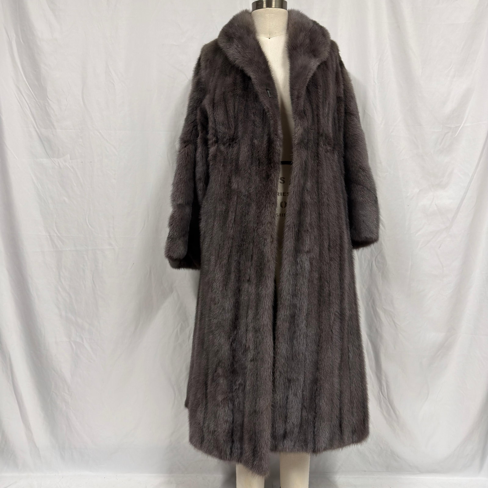 Gray Mink Natural Fur Long Coat FurC3 (1 of 6)