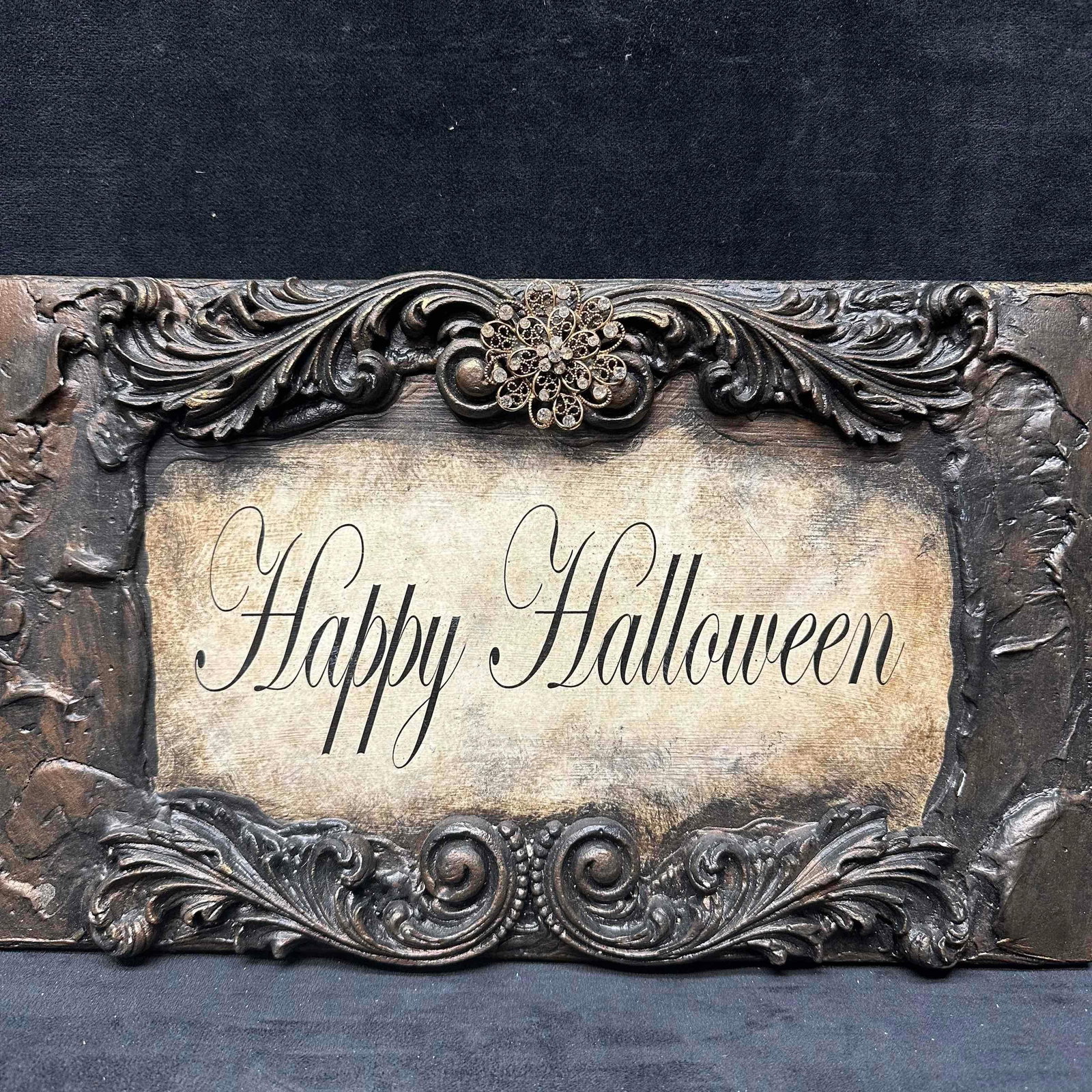 Michelle Butler Designs Happy Halloween Plaque Sign Decor (1 of 8)