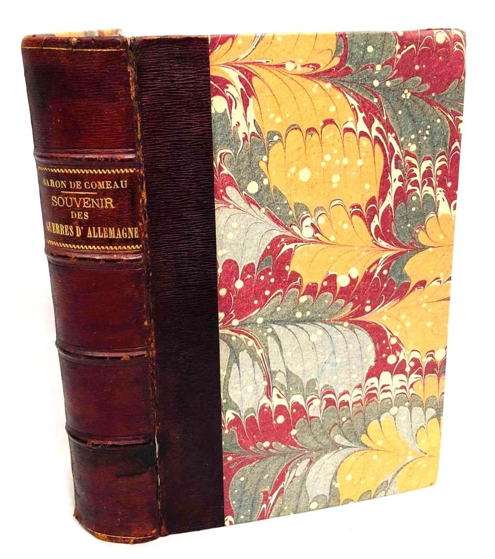 Souvenirs Des Guerres D'Allemagne Pendant La Révolution Et L'Empire Par Le Baron De Comeau 1900: This lot contains Souvenirs Des Guerres D'Allemagne Pendant La Révolution Et L'Empire Par Le Baron De Comeau Published in 1900. The book is approx 9" x 6" and weighs about 2.