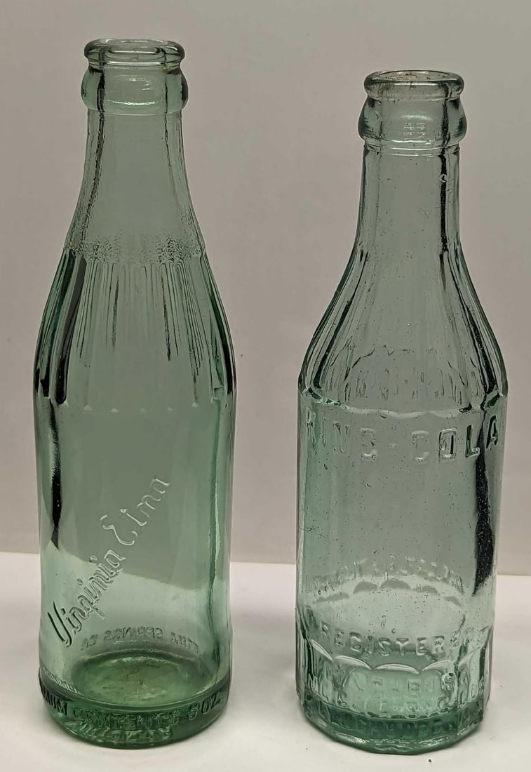 Vintage Virginia Etna And King Cola Glass Bottles: Vintage Virginia Etna And King Cola Glass Bottles. This lot includes: (1) Vintage Virginia Etna 6 oz glass bottle. VA Virginia Springs CO. This is approx 2 1/2" x 2 1/2" x 7 3/4. The bottle ha