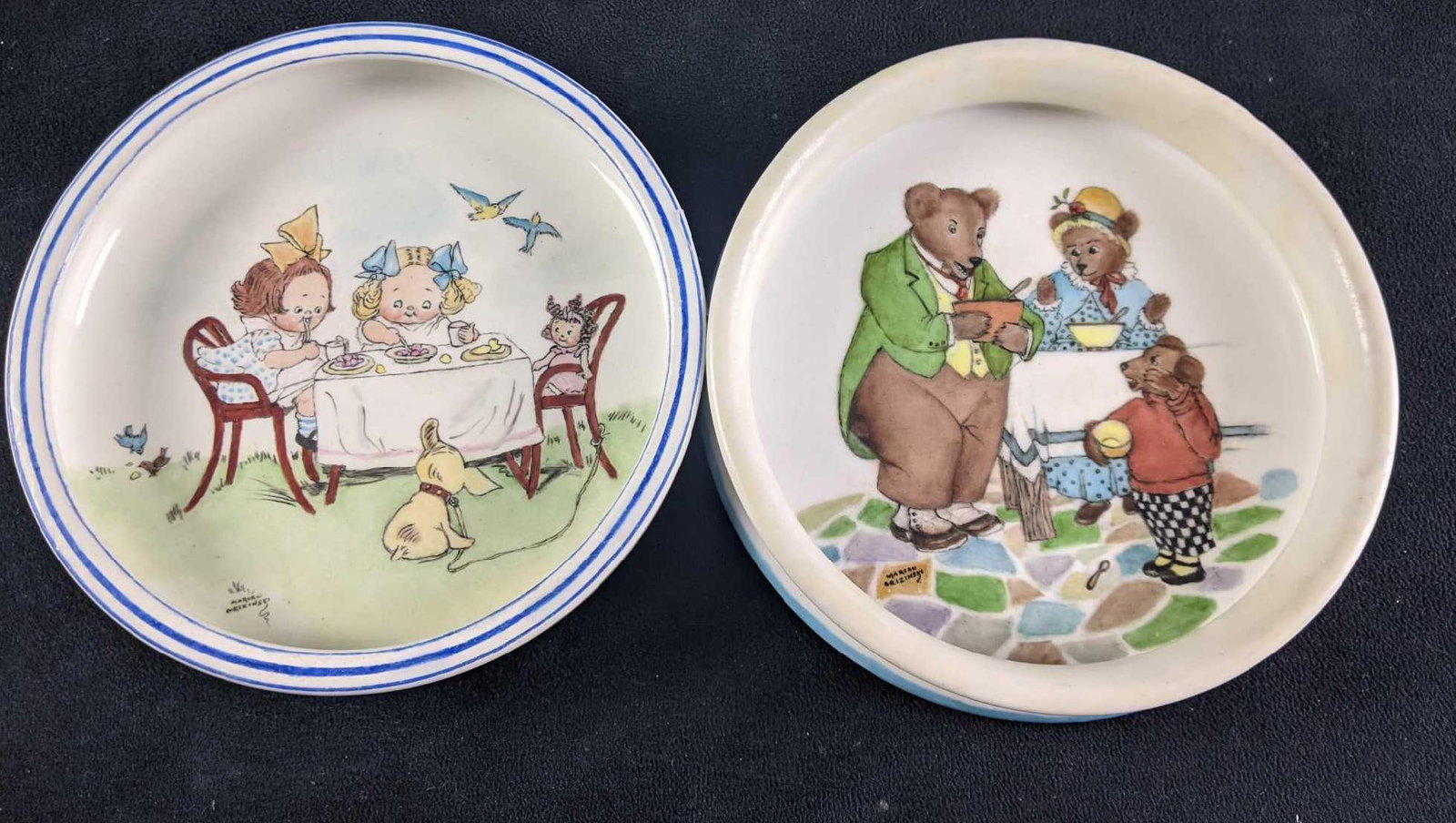 Nursery Rhyme Plates Kids Illustrations Plates (1 of 6)