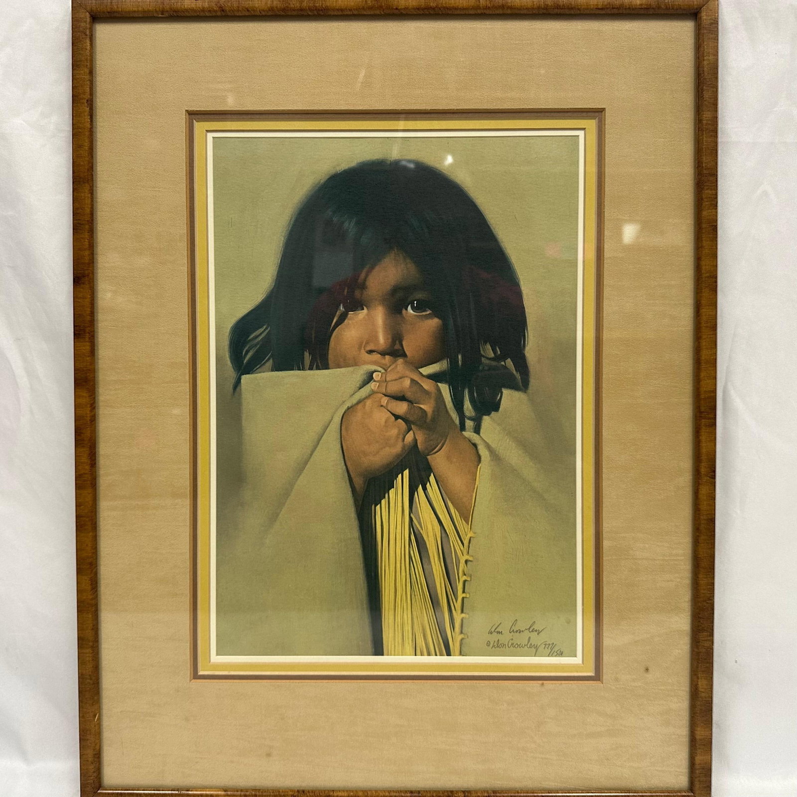 Donald V. Crowley Limited Lithograph Security Blanket Signed and Numbered Framed (1 of 8)